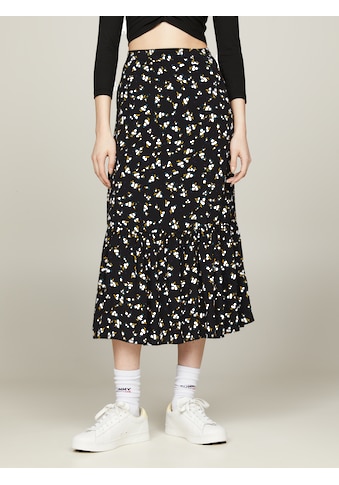 A-Linien-Rock »TJW FLORAL RUFFLE MIDI SKIRT EXT«