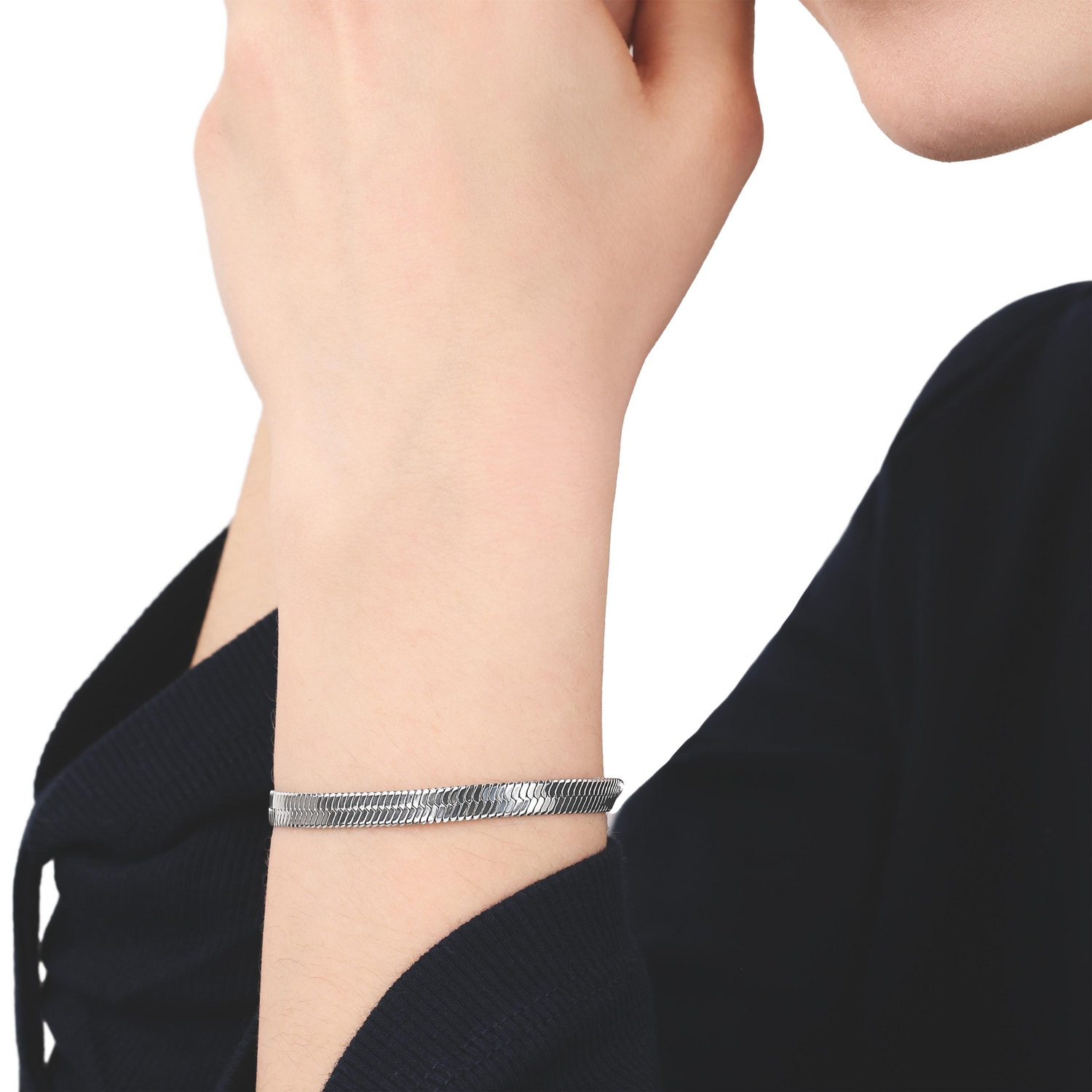 TOM TAILOR Armband »Schmuck Geschenk Edelstahl Schlangenkettengliederung«