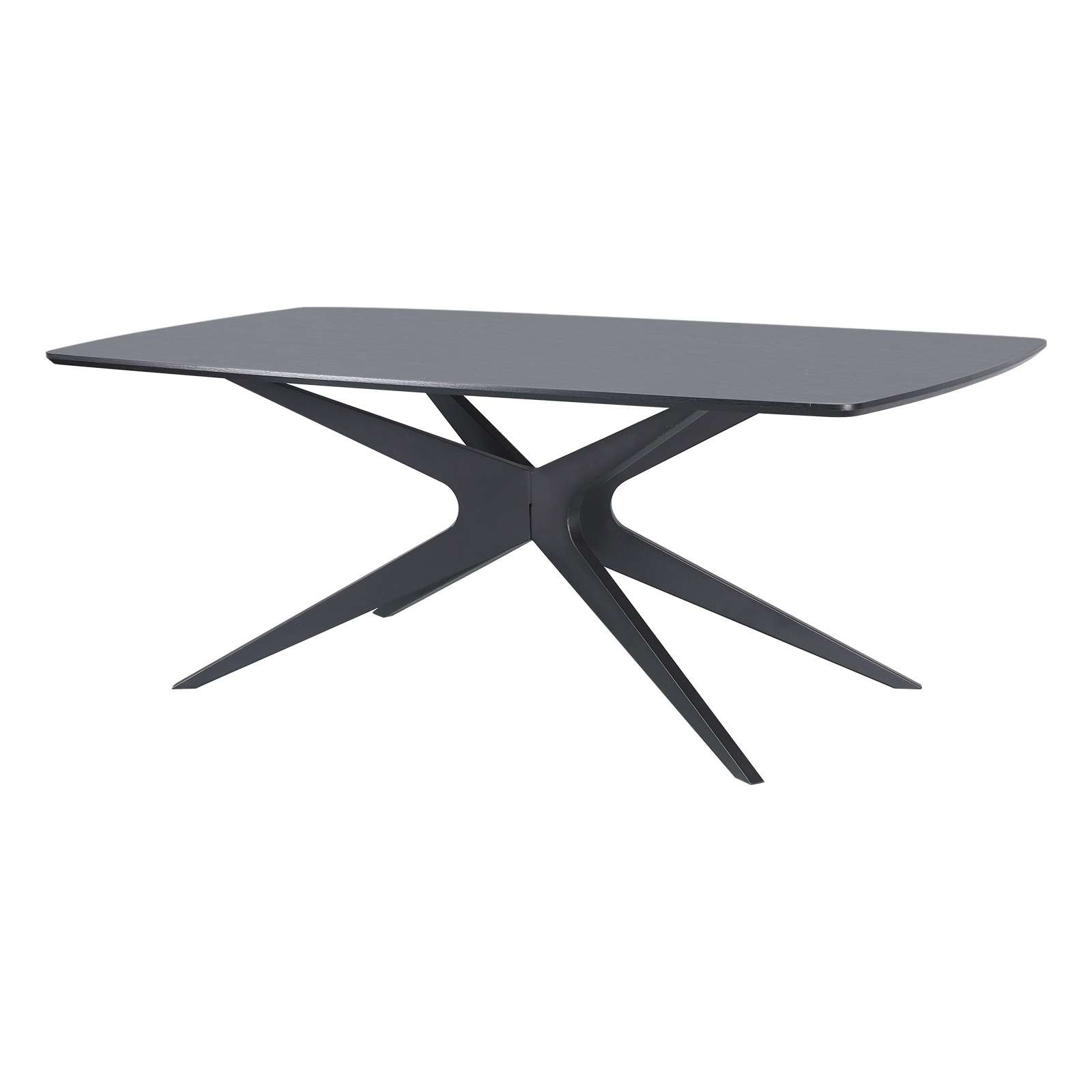 OTTO home Esstisch "Dakona" Tischplatte mit Holzstruktur, schwarze Metallbe günstig online kaufen