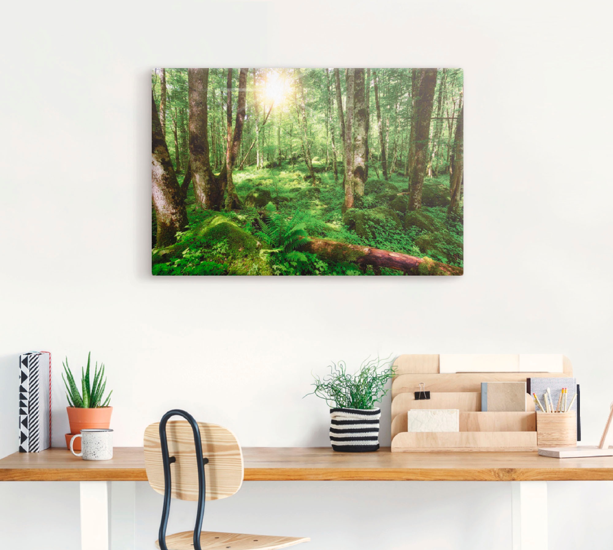 Artland Wandbild »Wald«, Wald, (1 St.), als Leinwandbild, Poster, Wandaufkleber in verschied. Größen