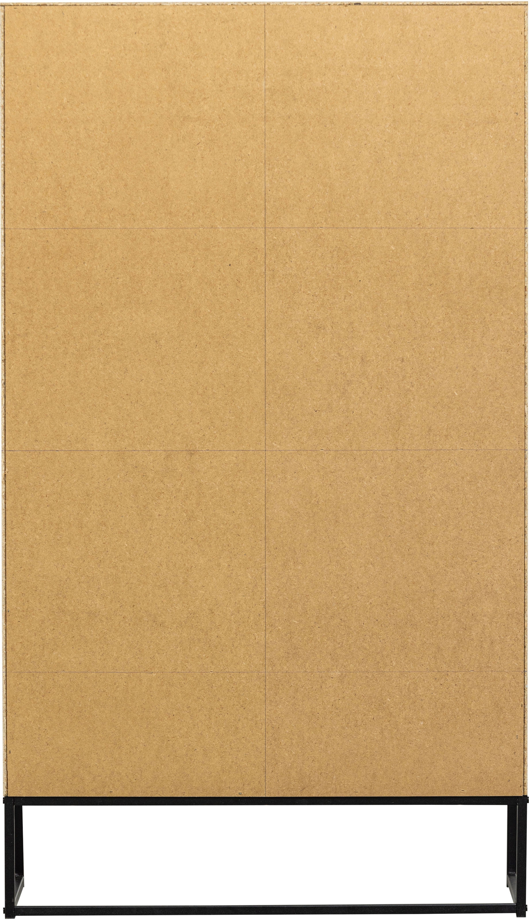 WOOOD Mehrzweckschrank »Silas« Silas Schrank aus Eichenmelamin auf Metall, 2 Türen und viel Stauraum