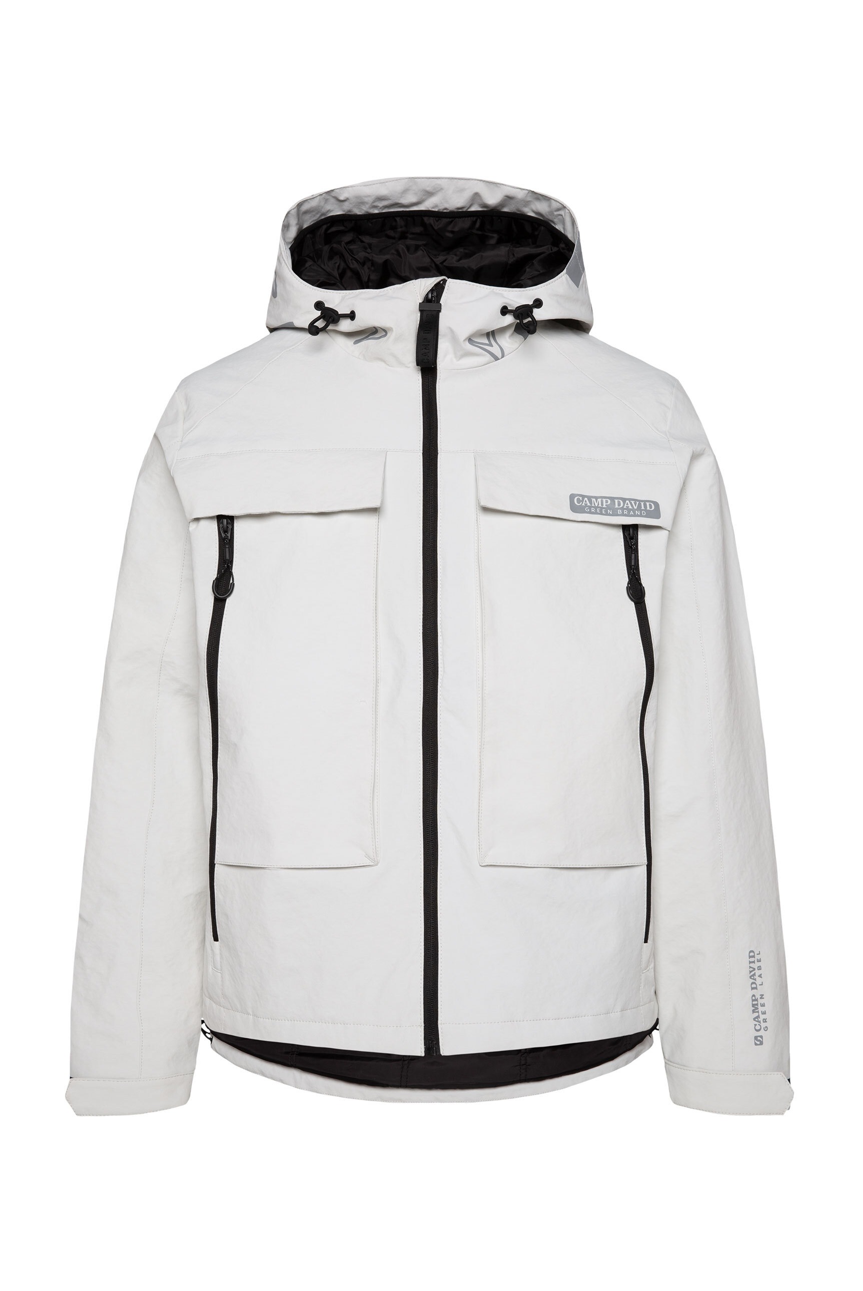 CAMP DAVID Outdoorjacke, mit Kapuze, mit längerer Rückenpartie