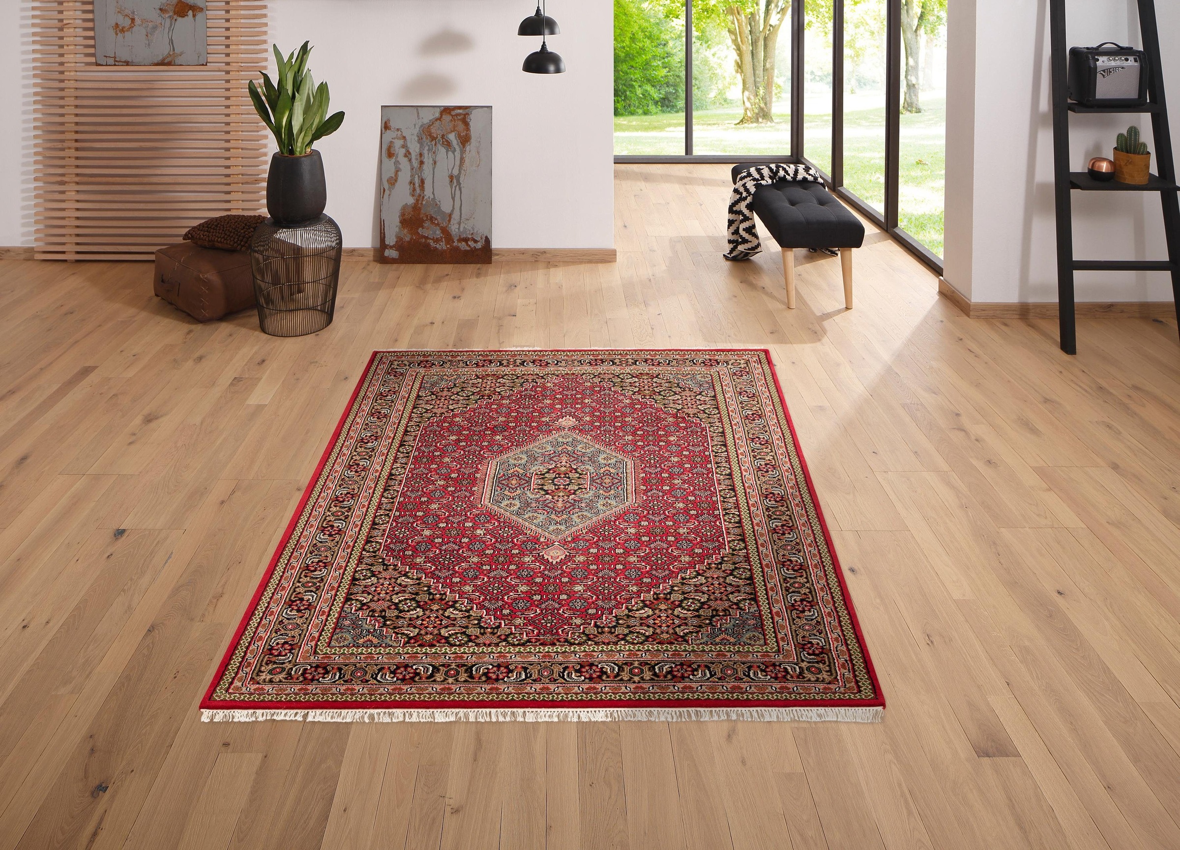 my home Orientteppich "Fares" rechteckig 12 mm Höhe handgeknüpft, reine Wol günstig online kaufen