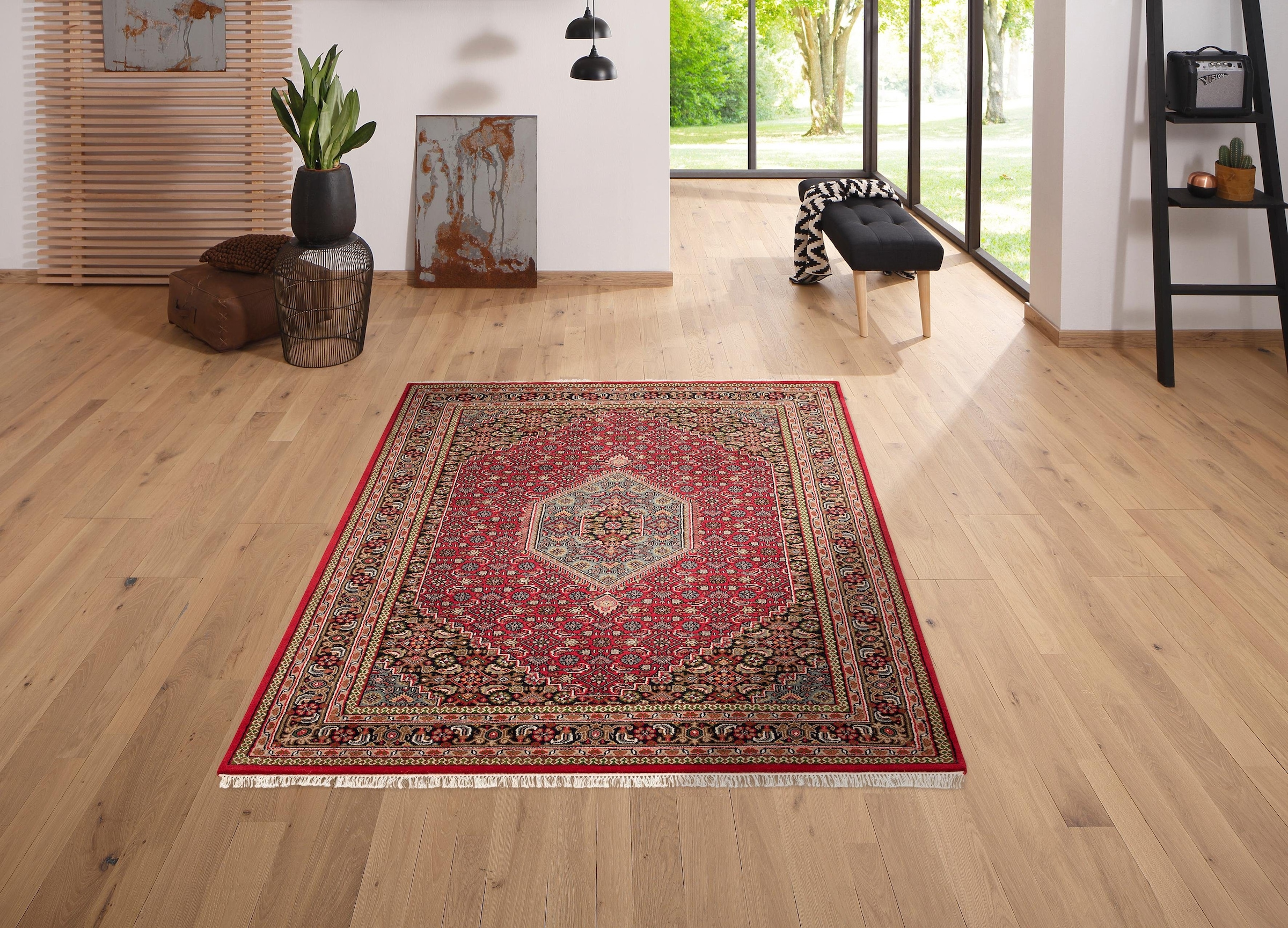 OTTO home Orientteppich "Fares" rechteckig 12 mm Höhe handgeknüpft, reine W günstig online kaufen