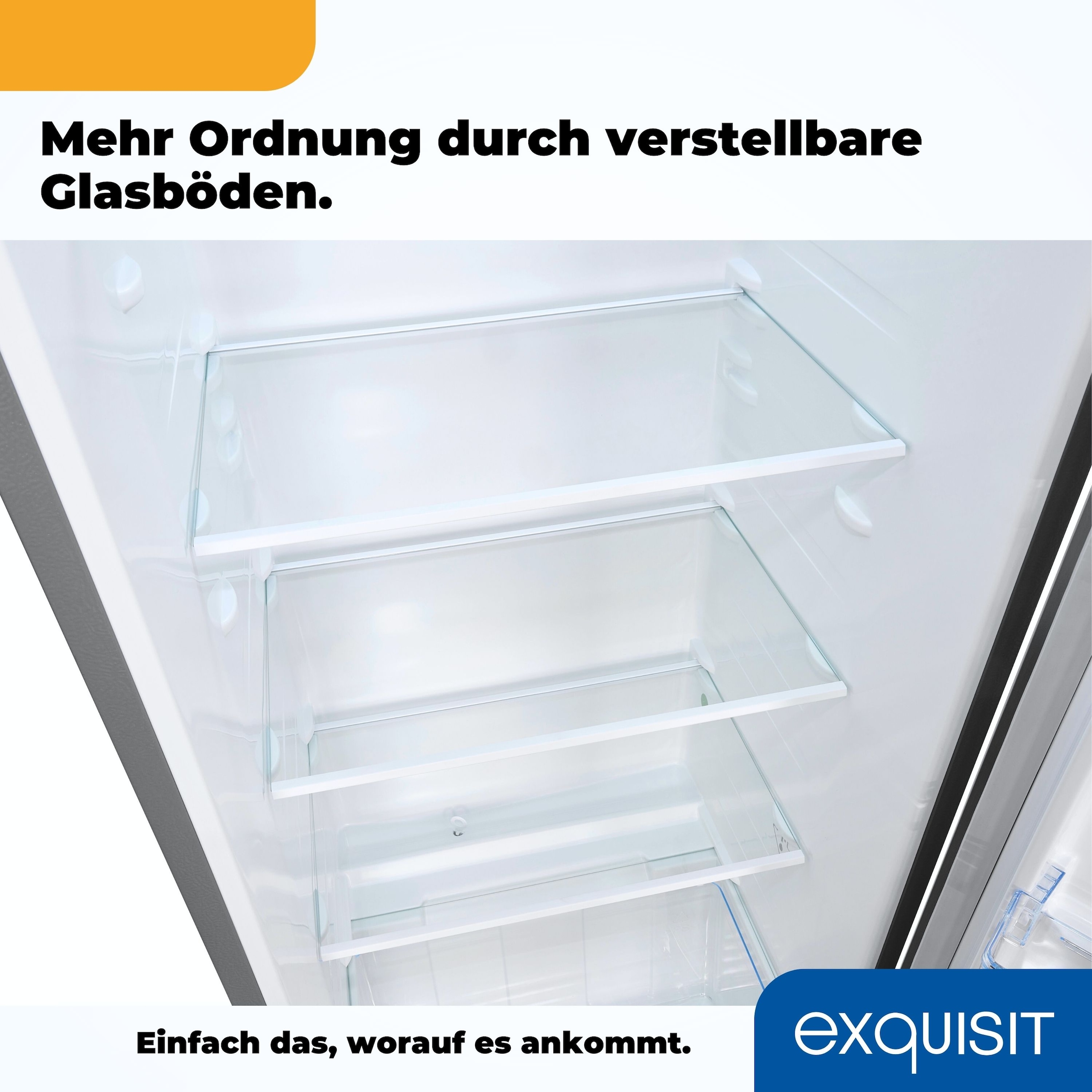 exquisit Vollraumkühlschrank »KS320-V-H-010E«, 242 L Volumen