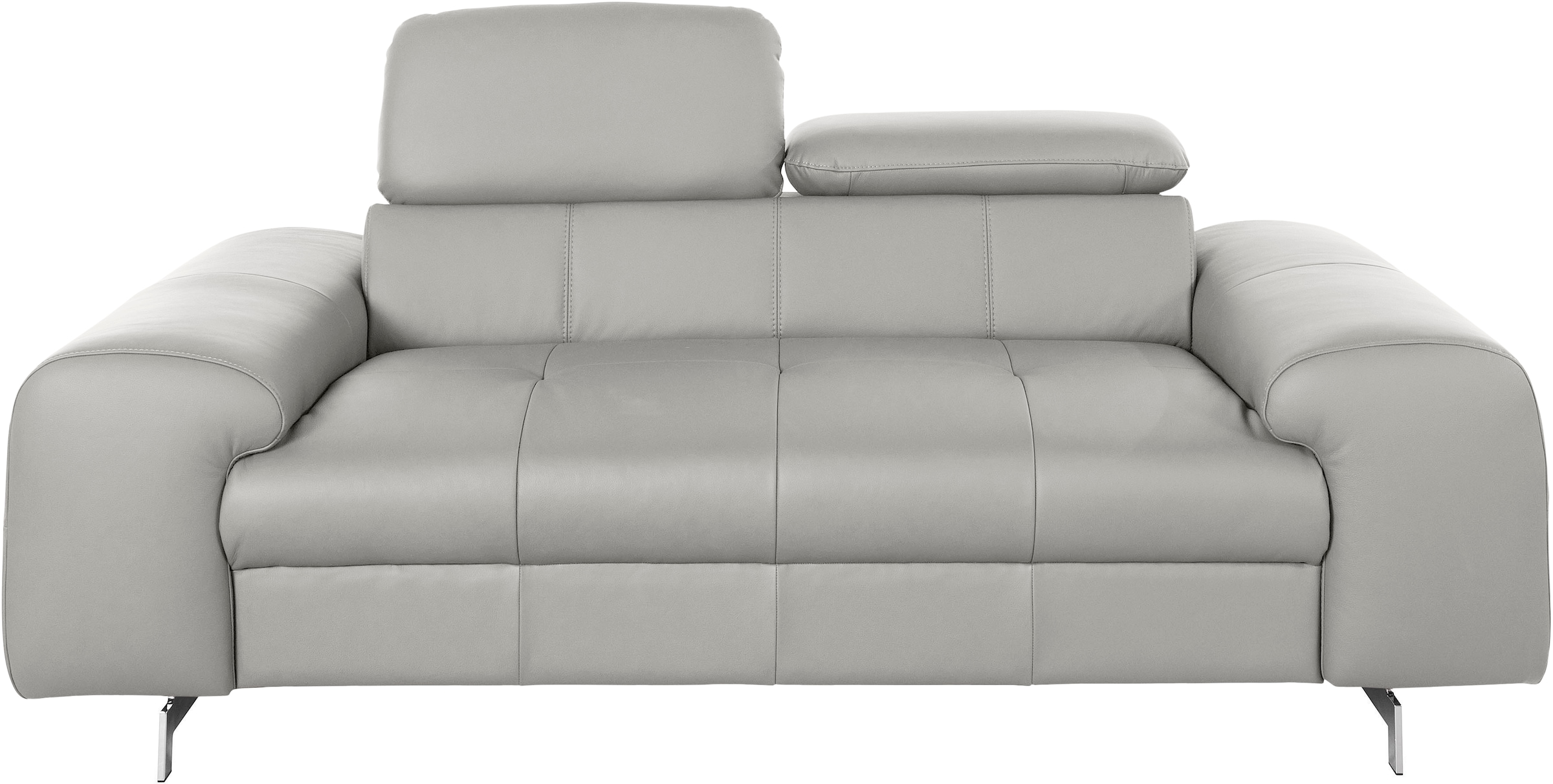 COTTA 2-Sitzer »Chef«, Big-Sofa mit Kopfteilverstellung, edle Metallkufen
