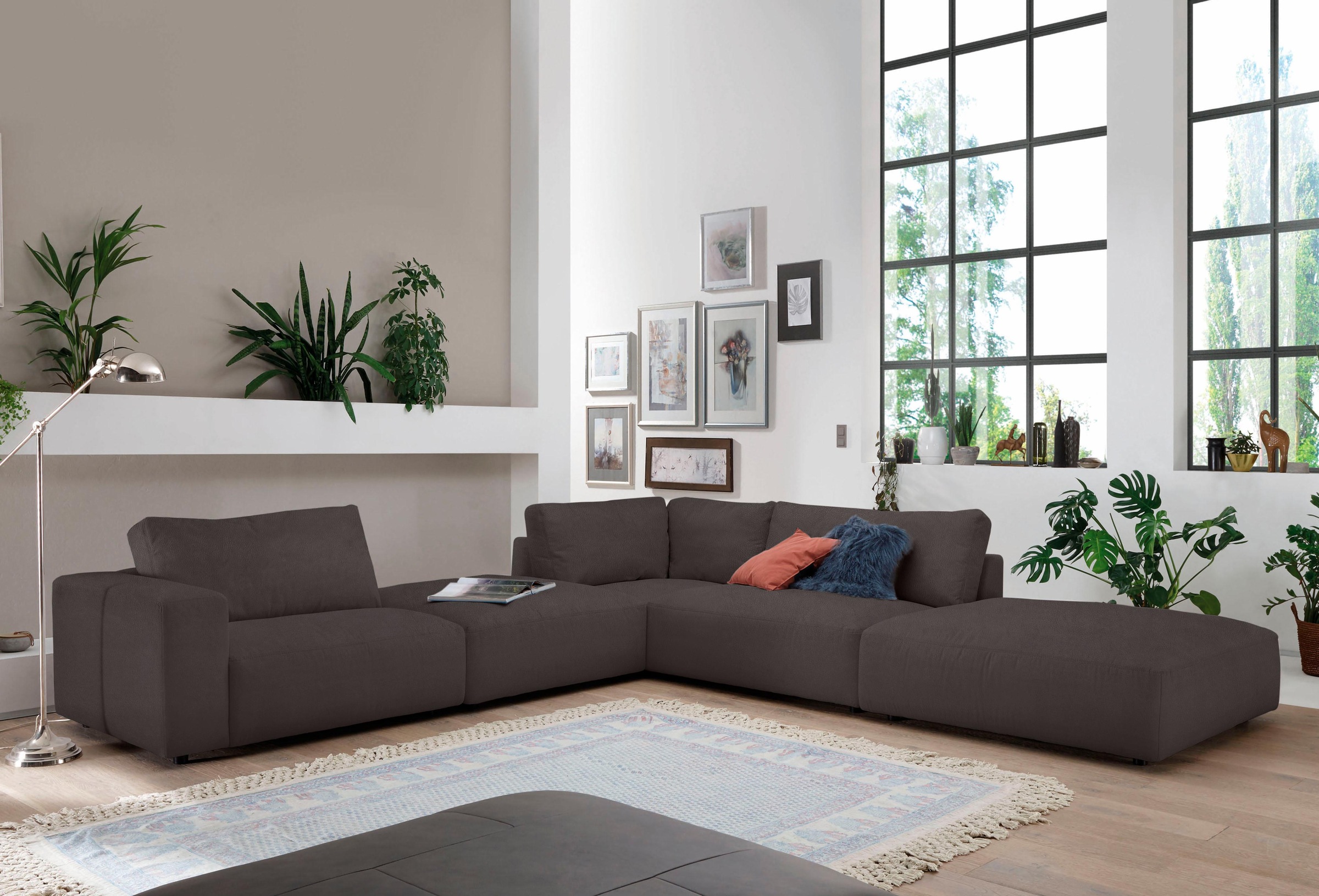 Musterring Ecksofa "LUCIA L-Form" in vielen Qualitäten und 4 verschieden Nähten