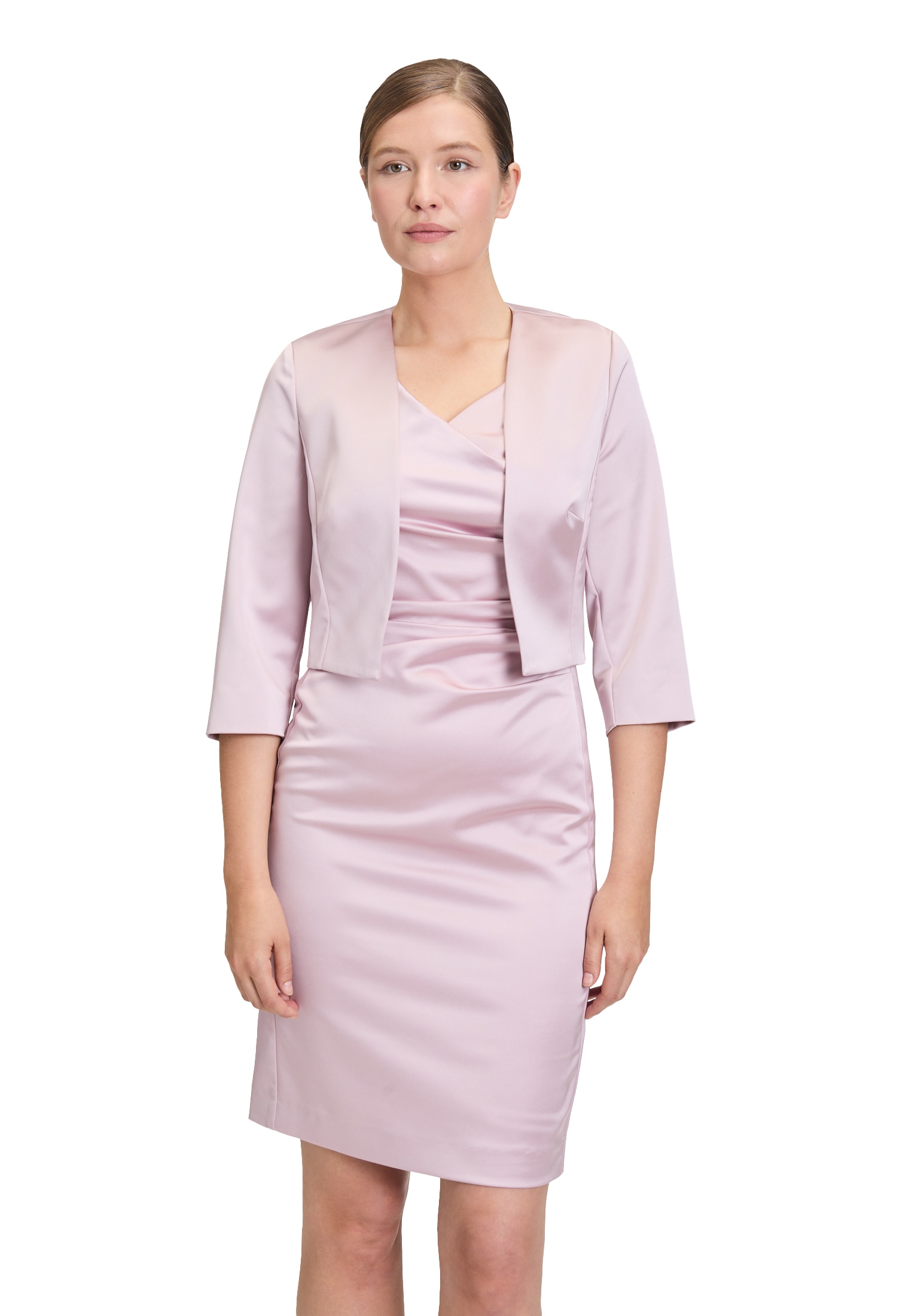 Vera Mont Bolerojacke "Vera Mont Damen Bolero-Jacke mit Kellerfalten" günstig online kaufen