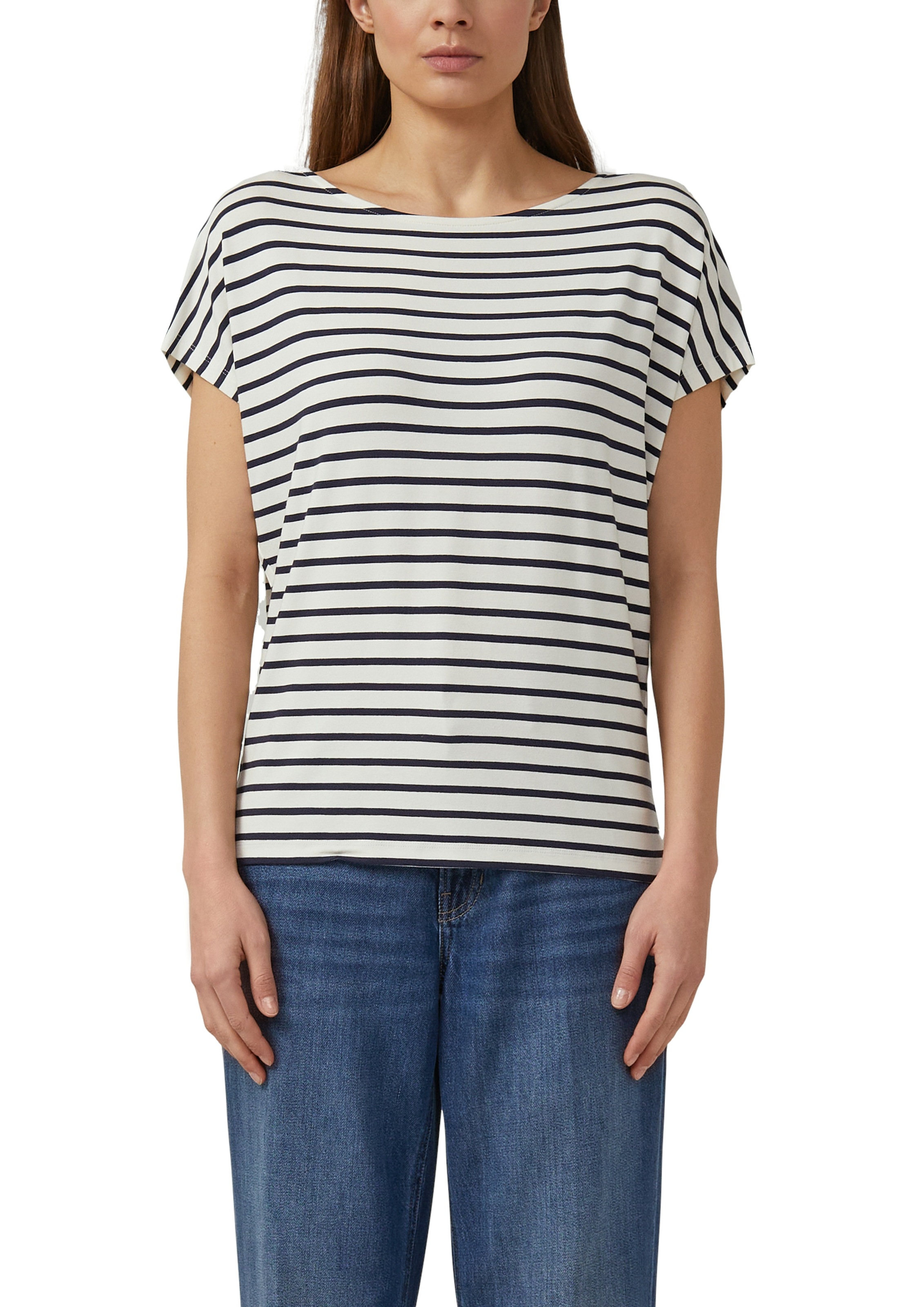 s.Oliver Kurzarmshirt Sommershirt mit grafischem Muster günstig online kaufen