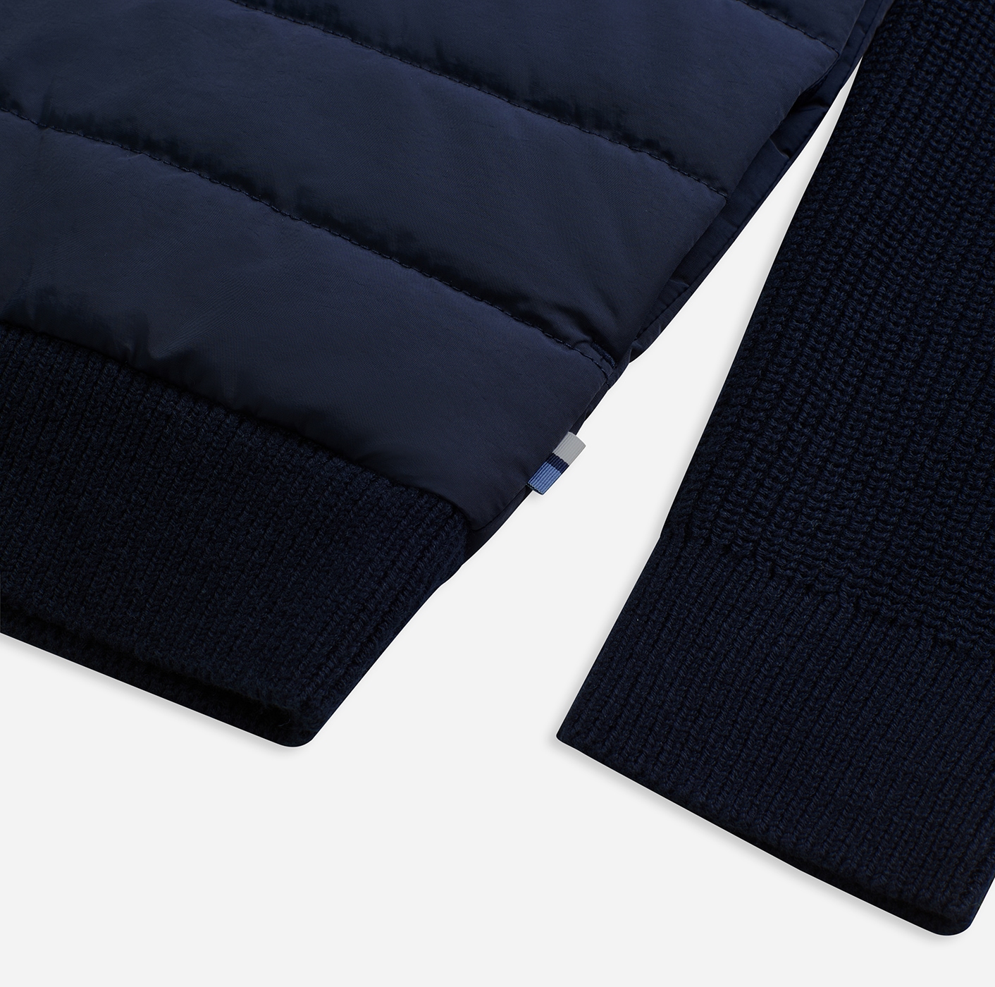 OLYMP Hybridjacke, mit gesteppten Einsätzen, Modern fit, Stehkragen