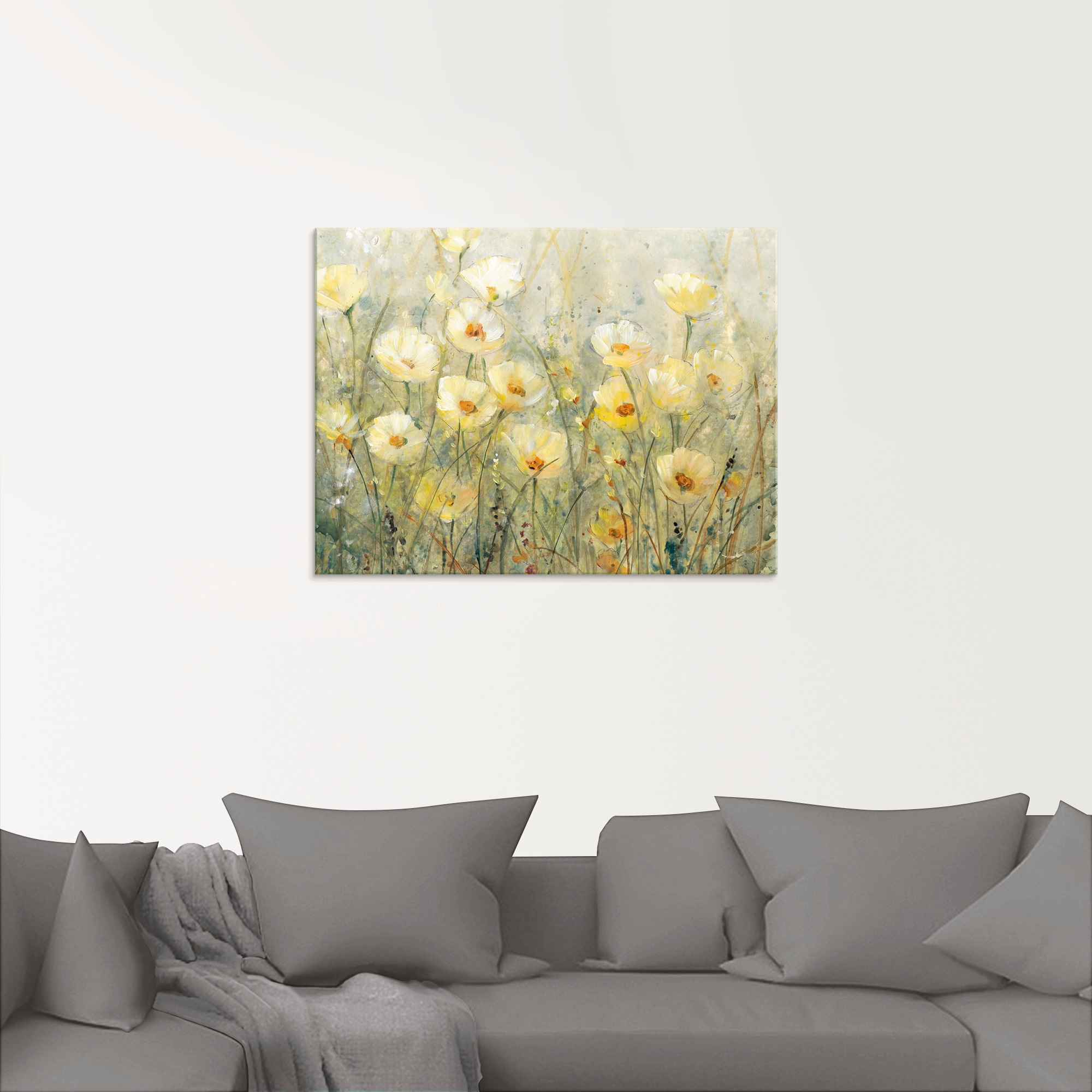 Artland Glasbild »Sommer in voller Blüte I«, Blumenwiese, (1 St.), in verschiedenen Größen