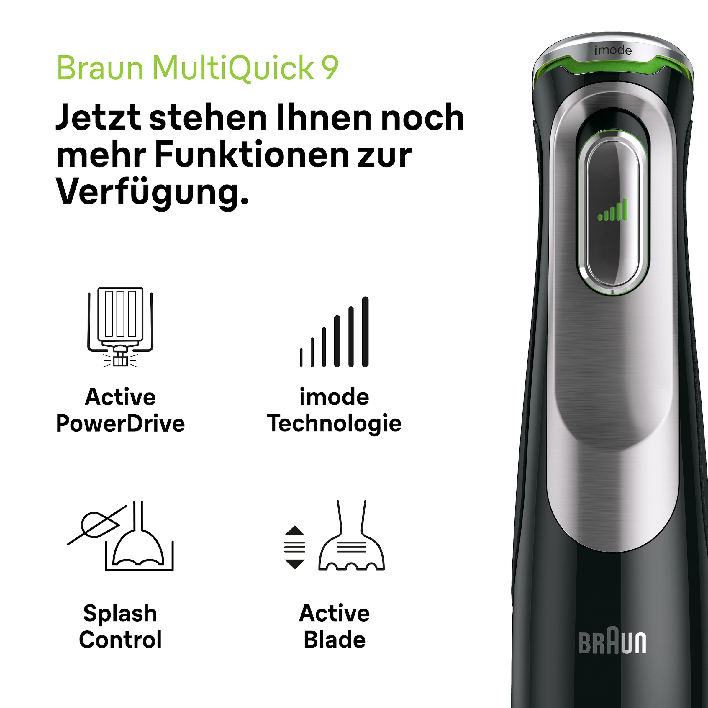 Braun Stabmixer »MultiQuick MQ 9187XLI«, 1200 W