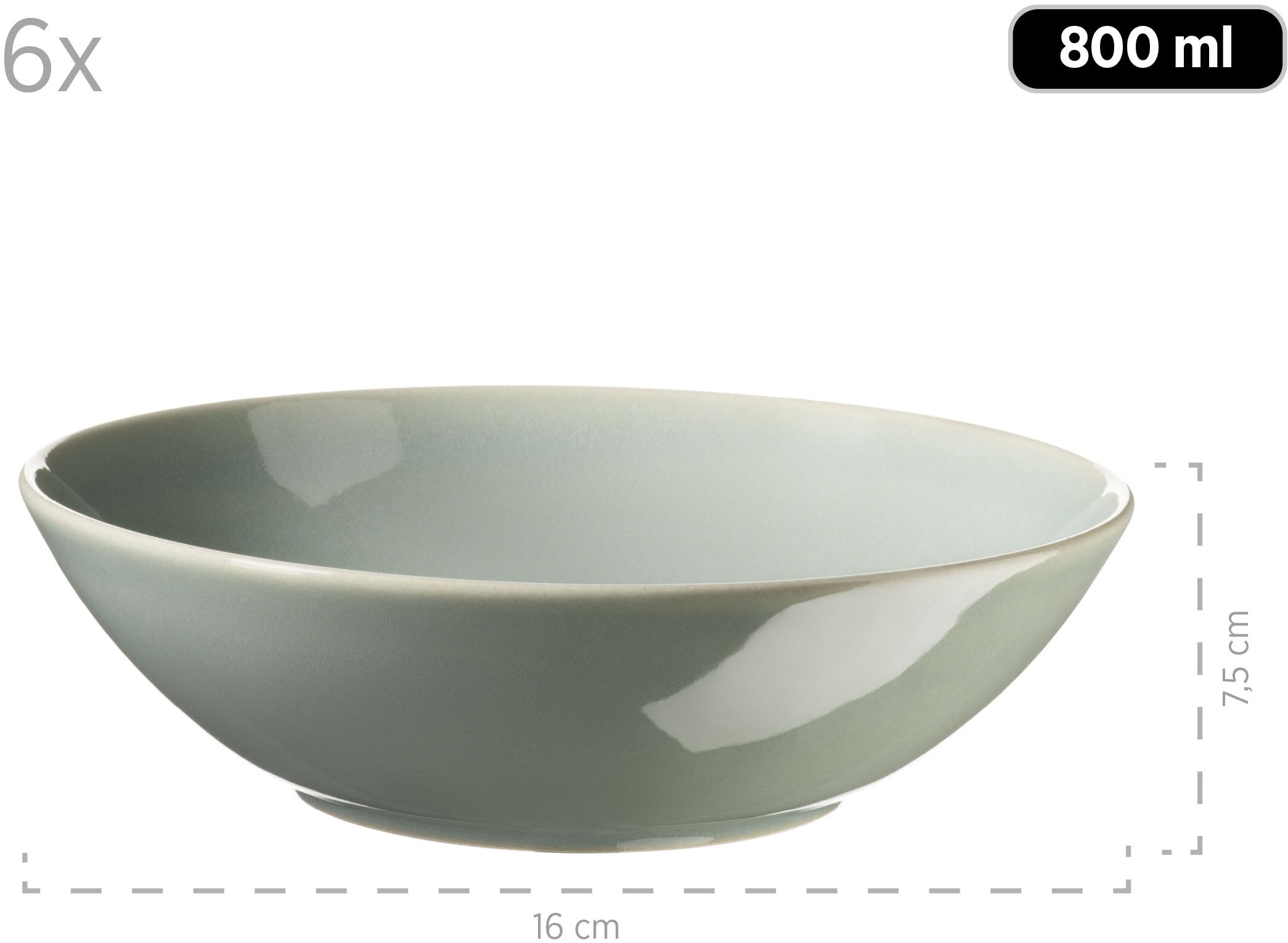 MÄSER Frühstücks-Geschirrset »OSSIA, Frühstücksset, Keramik«