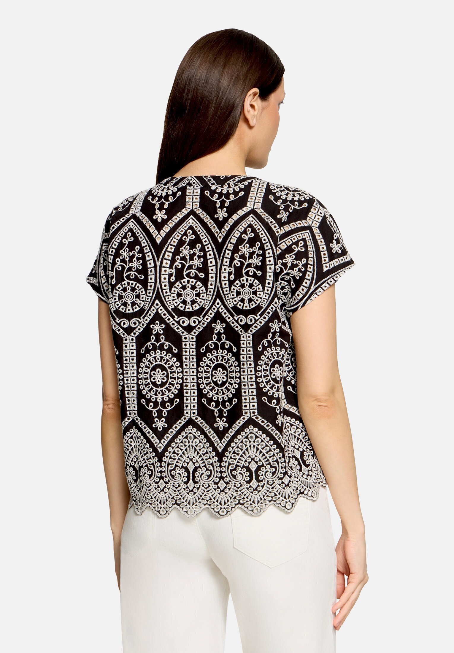 Betty&Co Hemdbluse »Damen mit Stickerei«