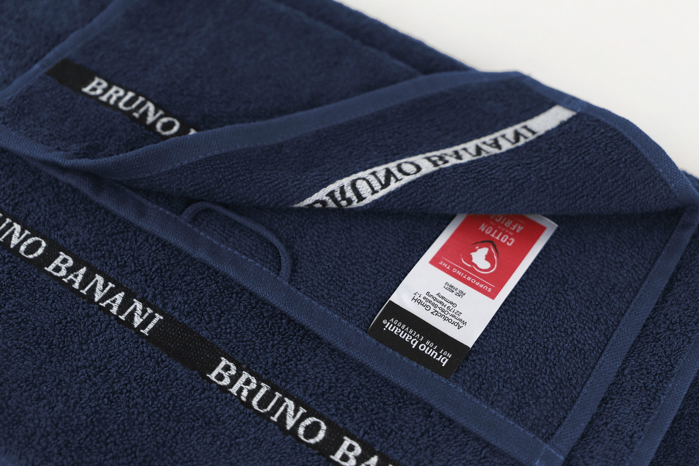 Bruno Banani Handtuch Set tlg., Walkfrottier, | mit 100% Set, Logostreifen, aus Baumwolle einfarbiges »Danny«, BAUR kaufen 6 Handtuch-Set