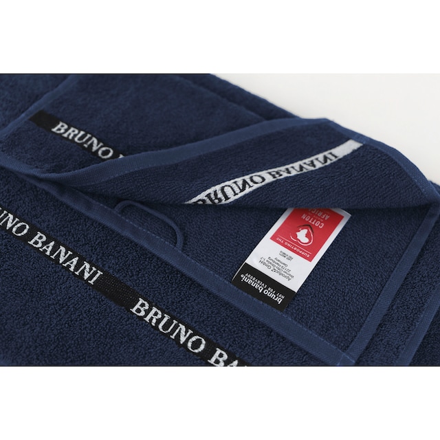 Bruno Banani Handtuch Set »Danny«, Set, 6 tlg., Walkfrottier, mit  Logostreifen, einfarbiges Handtuch-Set aus 100% Baumwolle kaufen | BAUR