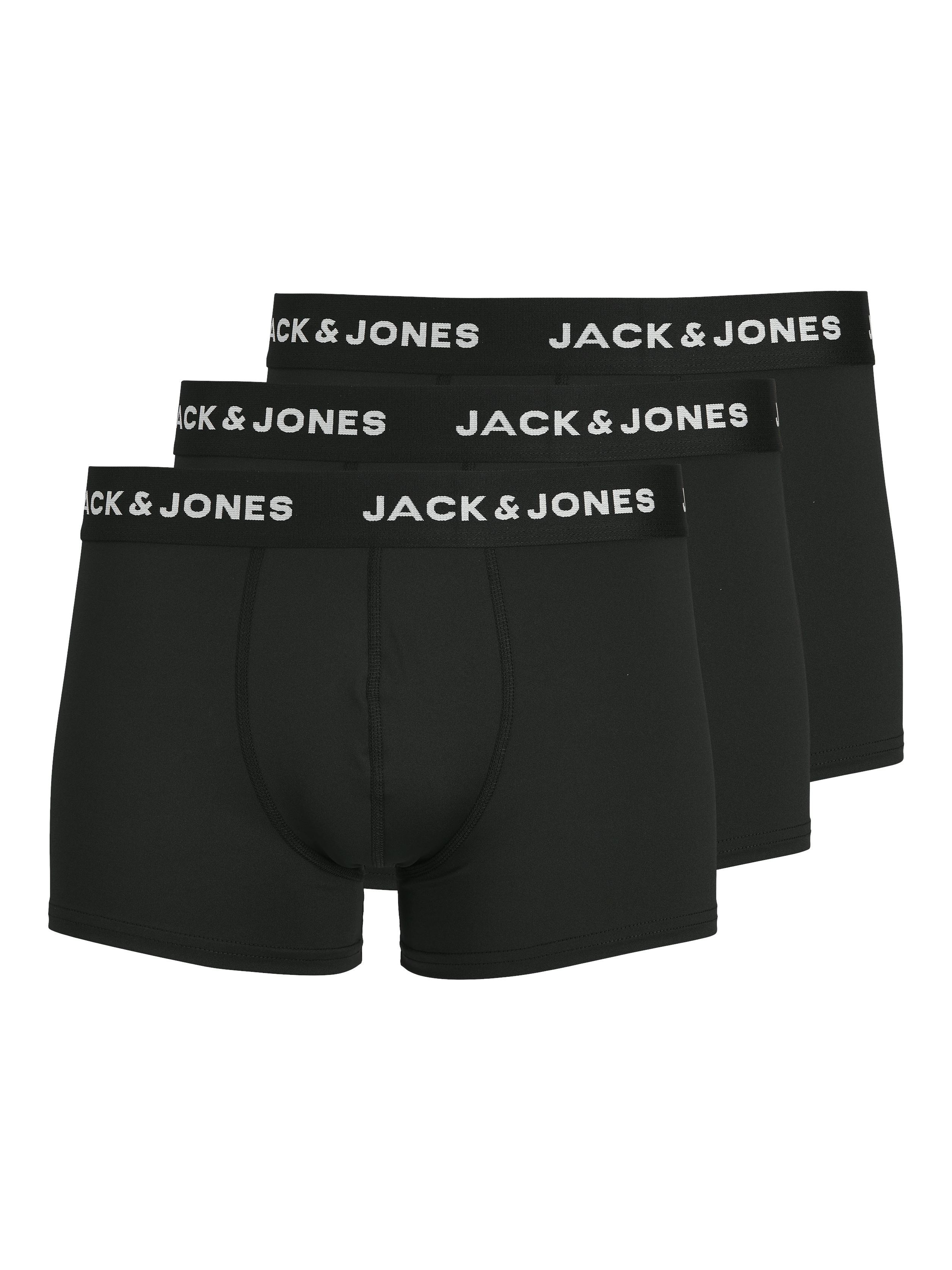 Jack & Jones Trunk "JACBASE Microfiber mit Gummibund, perfekter Passform, im 3er-Pack" Packung, 3er-Pack, 3 Stk. eng anliegend, Single Jersey, Polyester