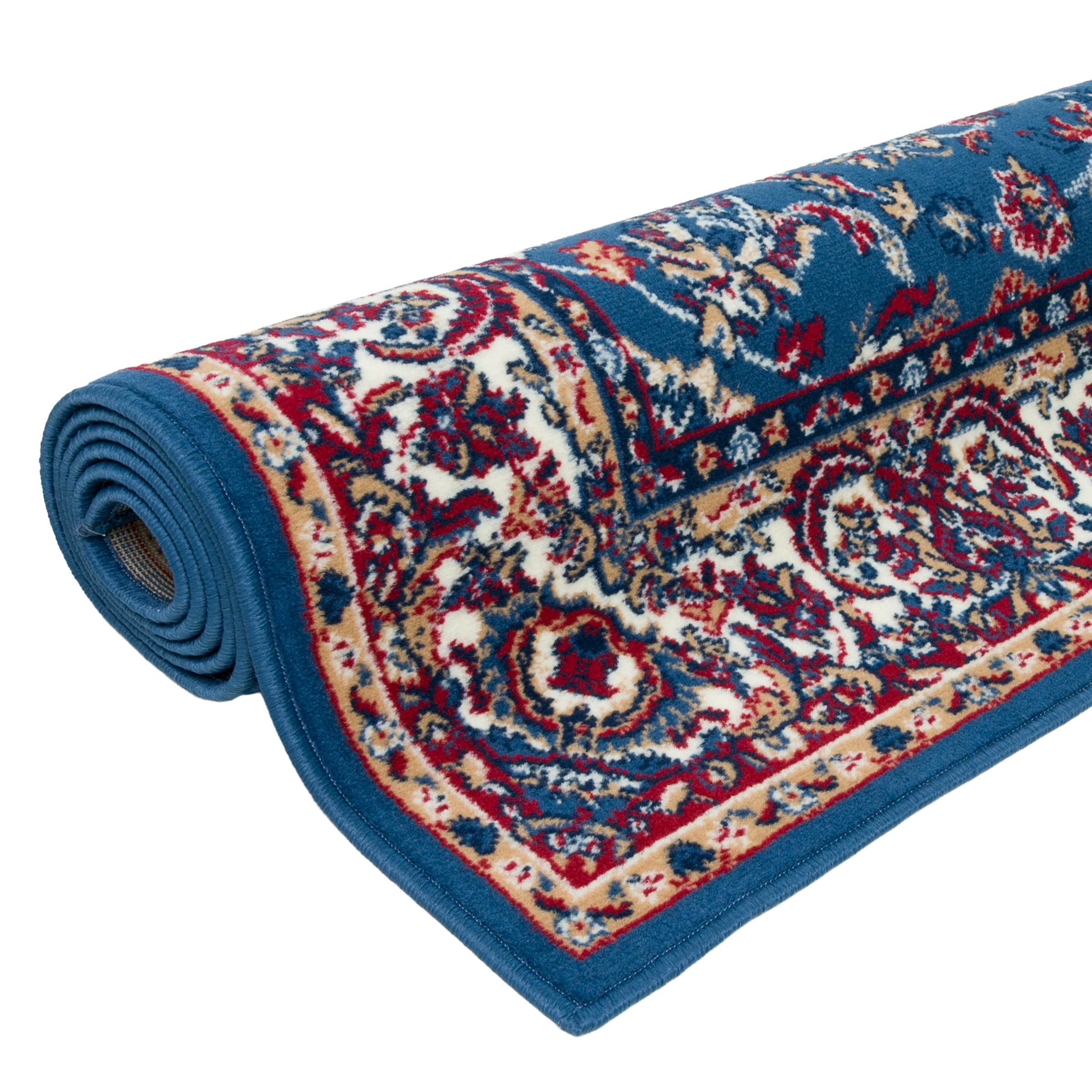 OTTO home Teppich »Ezzo, mit Bordüre, Made in Belgium«, rechteckig, 7 mm Höhe, Orient-Optik, mit Bordüre, Teppich, Kurzflor, Weich, Wohnzimmer