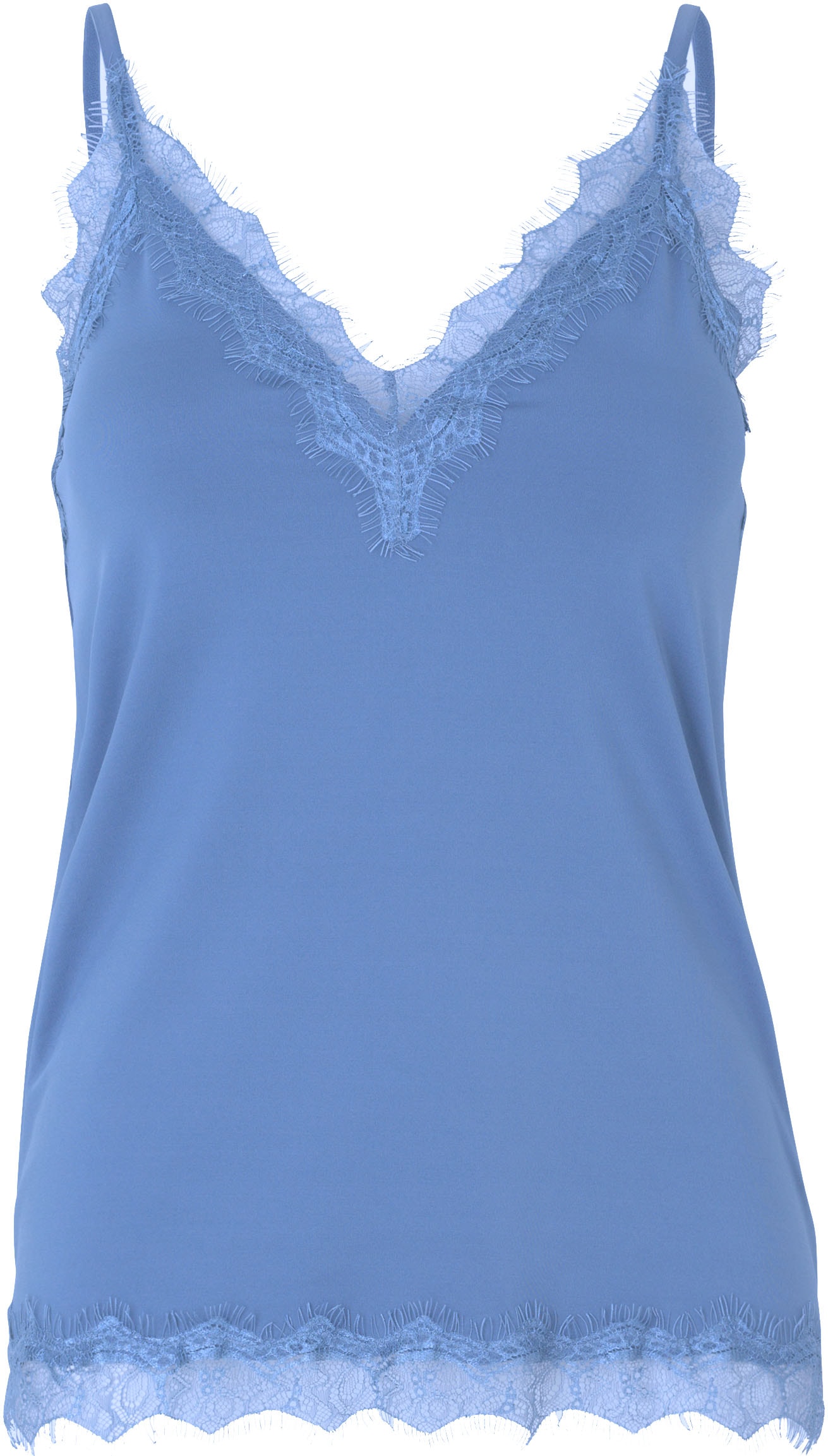 rosemunde Spaghettitop "Billie Strap Top" Vintage-Spitzenbesatz an Ausschni günstig online kaufen