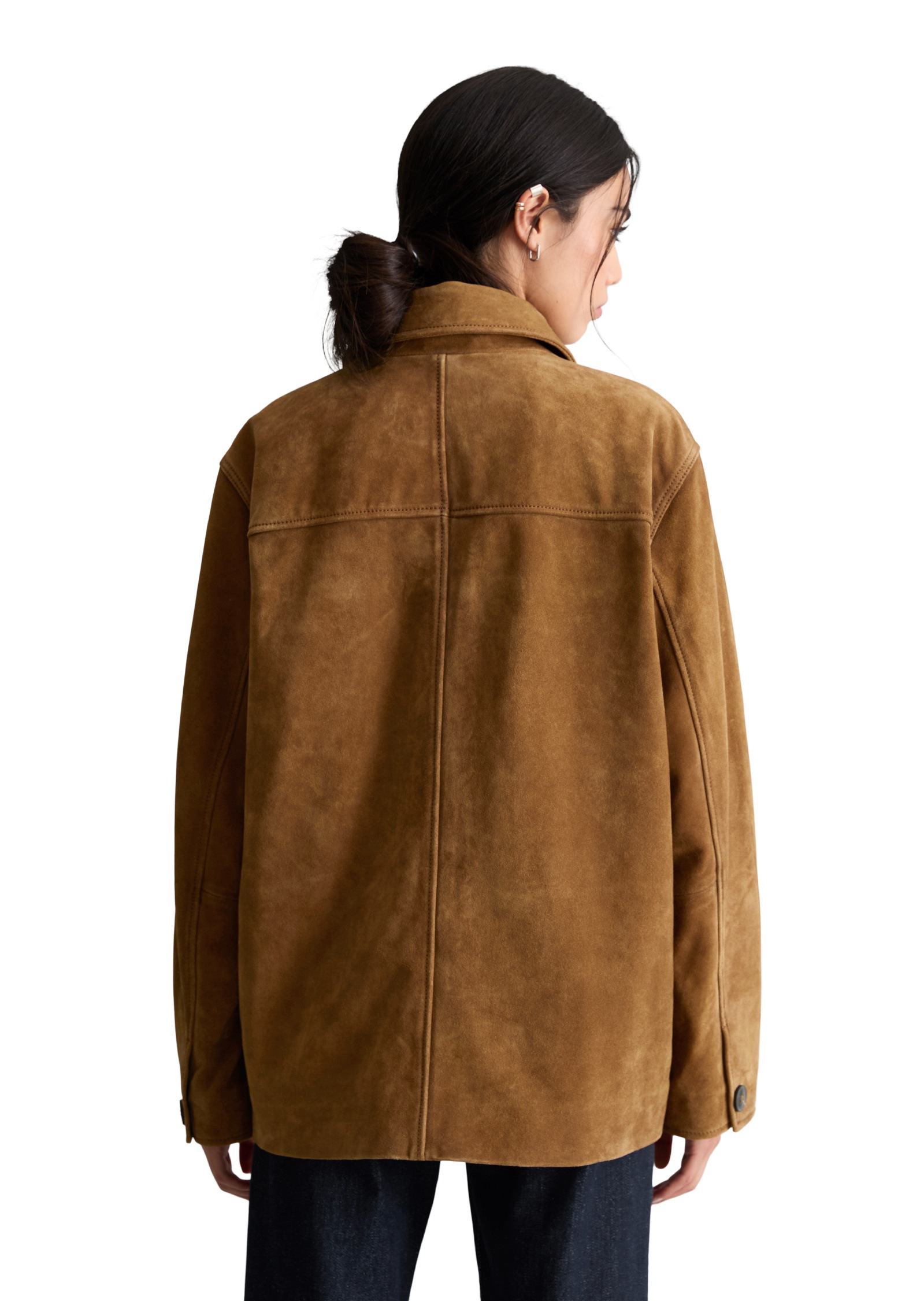 Marc O'Polo DENIM Lederjacke »aus hochwertigem Rinderspaltleder«