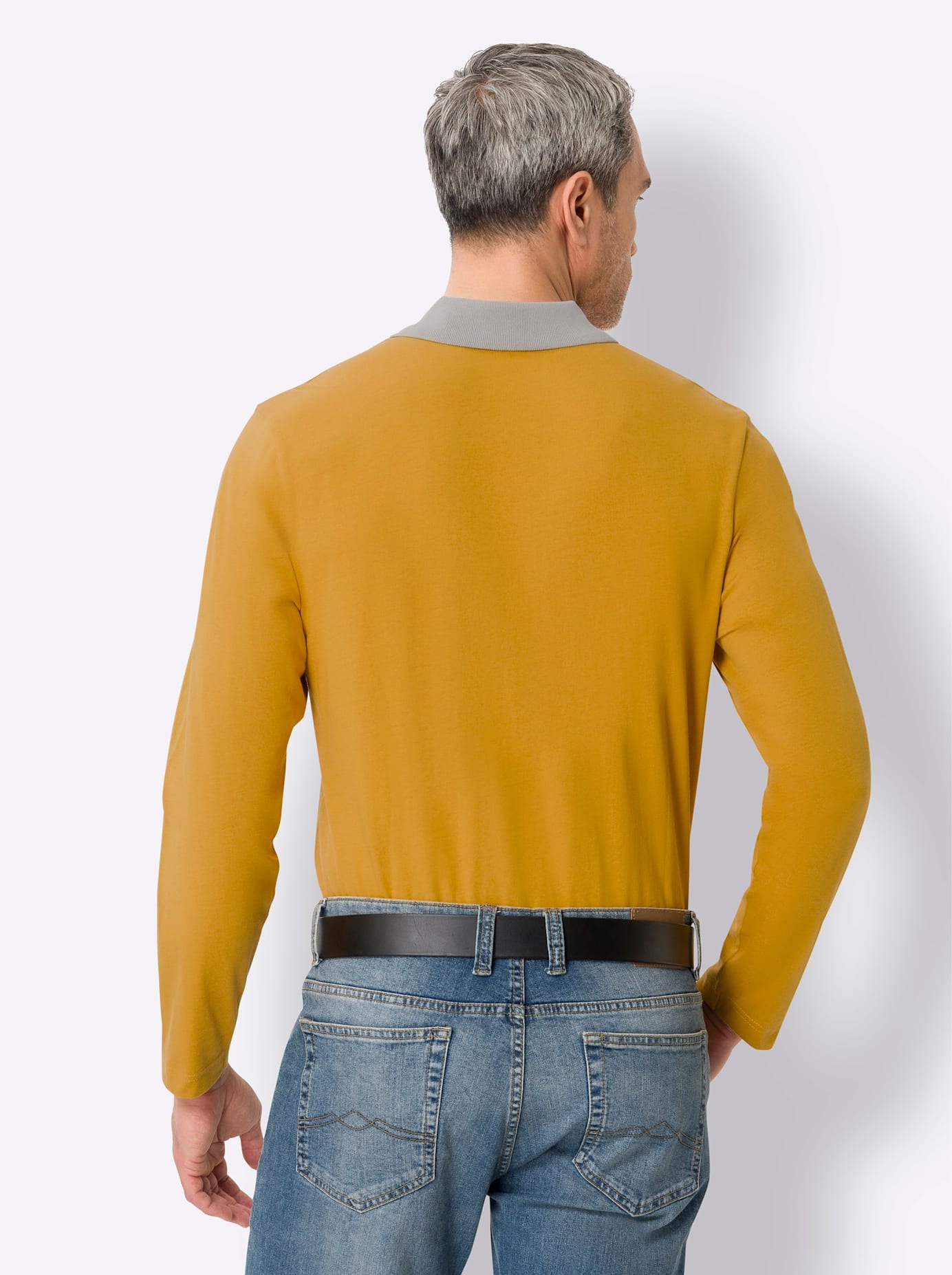 Classic Poloshirt "Langarm-Poloshirt" 1 Stk. tlg. günstig online kaufen