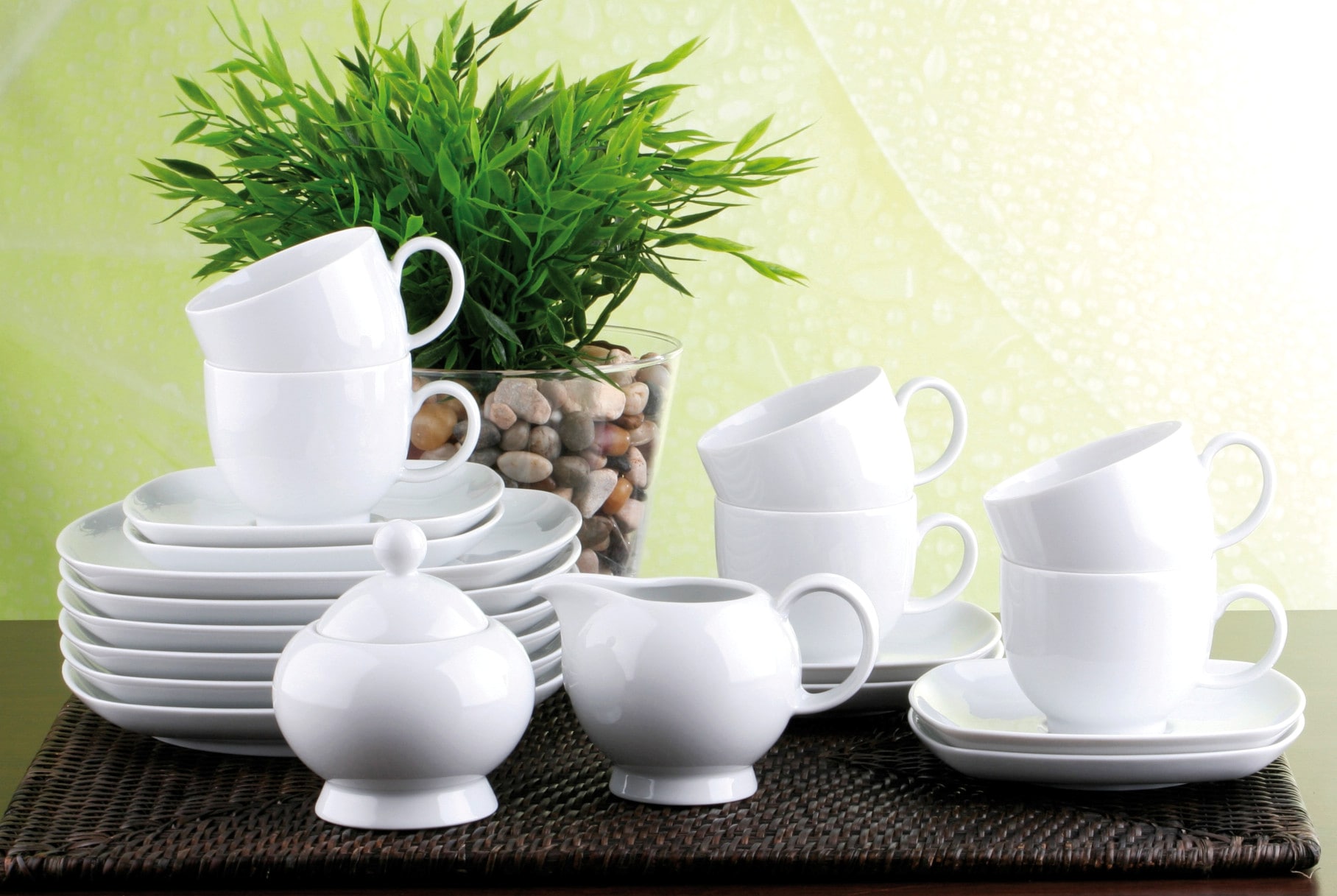 Seltmann Weiden Kaffeeservice »Geschirr-Set, Service Lido«, (Set, 18 tlg.), Tassen, Untertassen, Teller, 18 Teile, für 6 Personen, Made in Germany