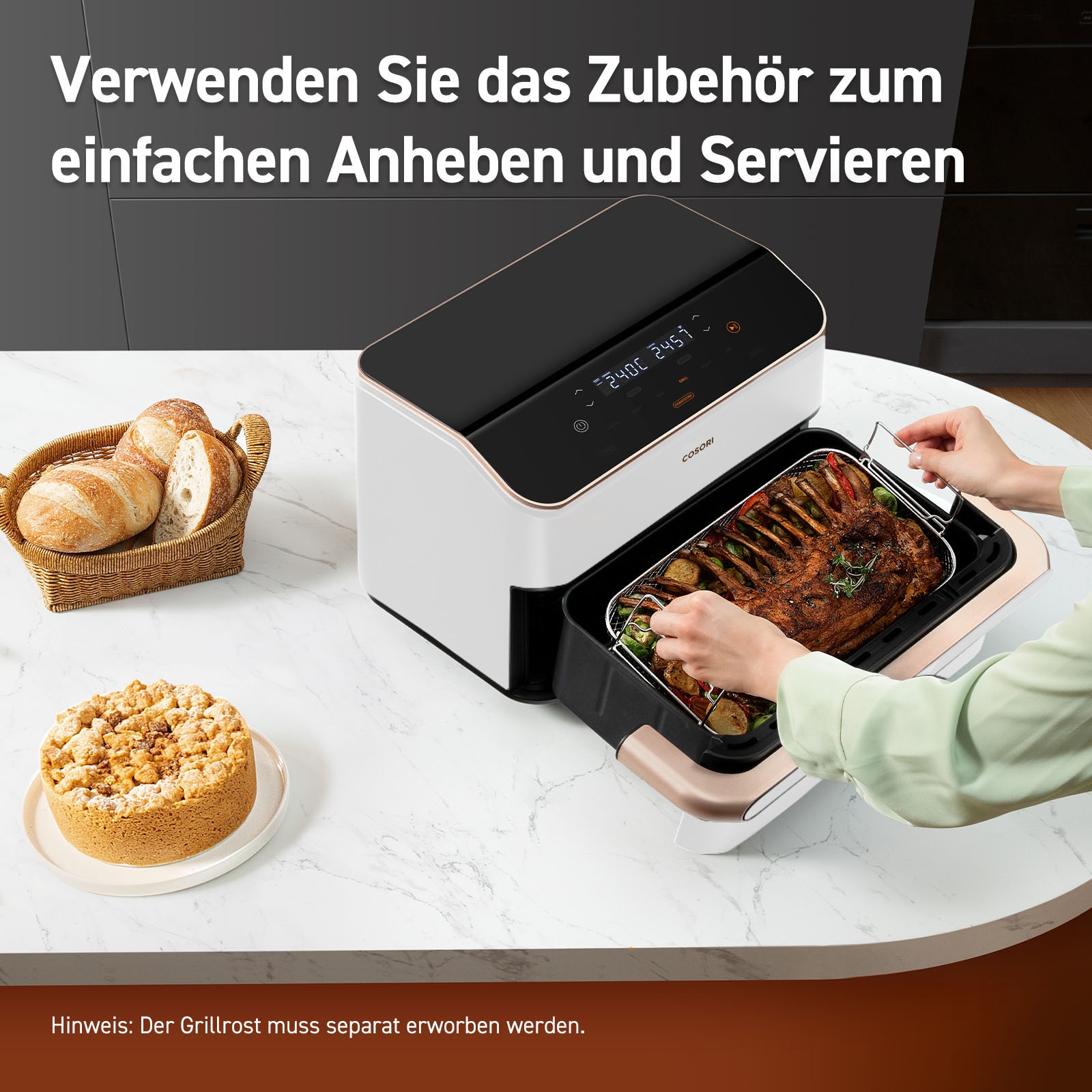 Cosori Heißluftfritteuse »CAF-TF101S-WEUR« 2800 W