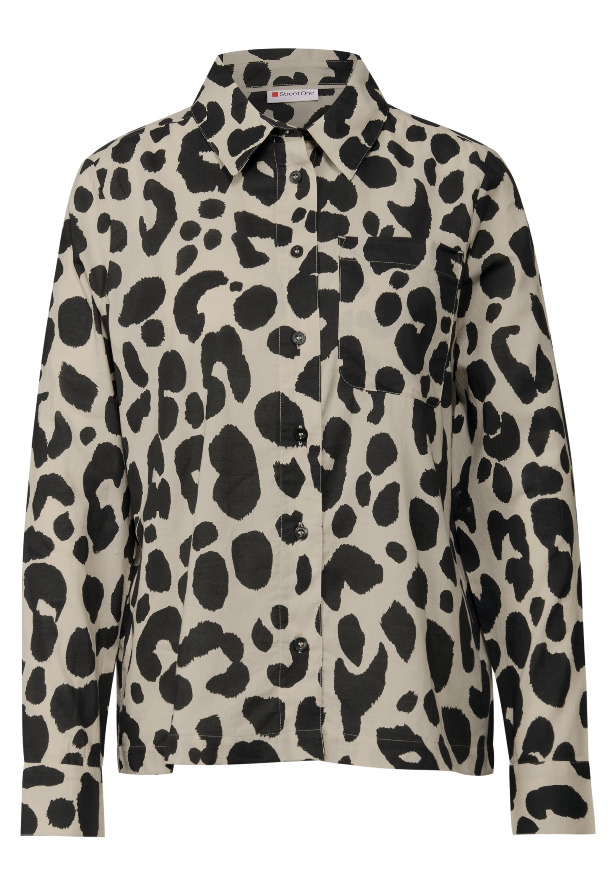 STREET ONE Hemdbluse, aus reiner Baumwolle