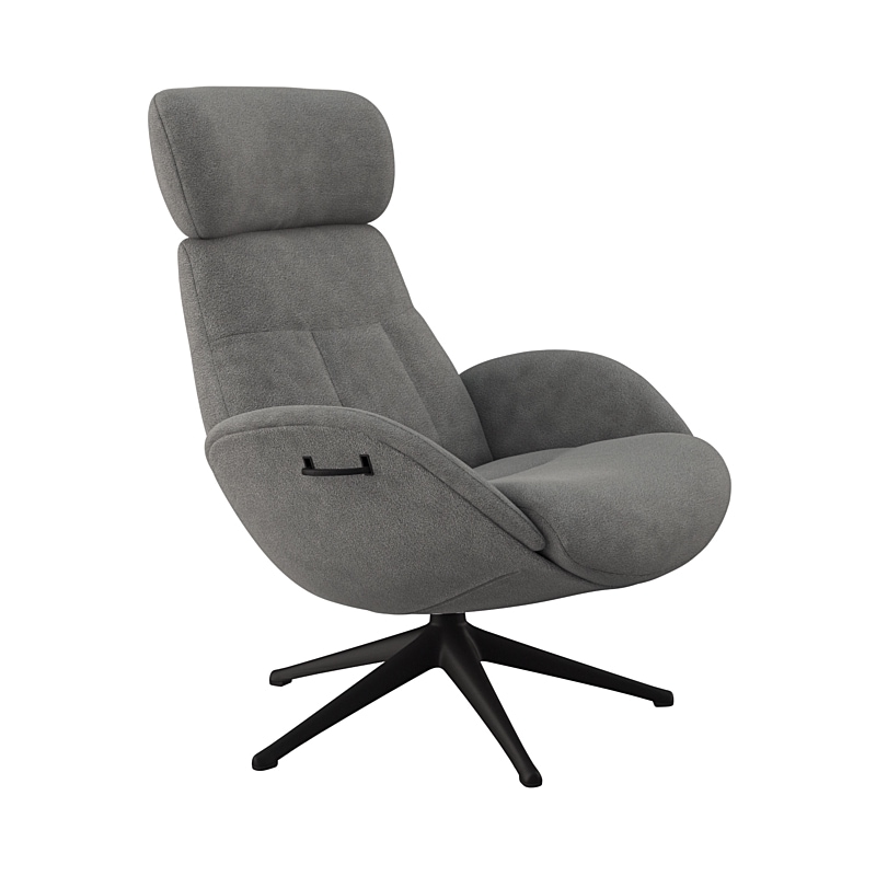 FLEXLUX Relaxsessel »Relaxchairs Elegant«, Premium Komfort, Rücken- &  Kopfteilverstellung, drehbar, Fuß schwarz | BAUR