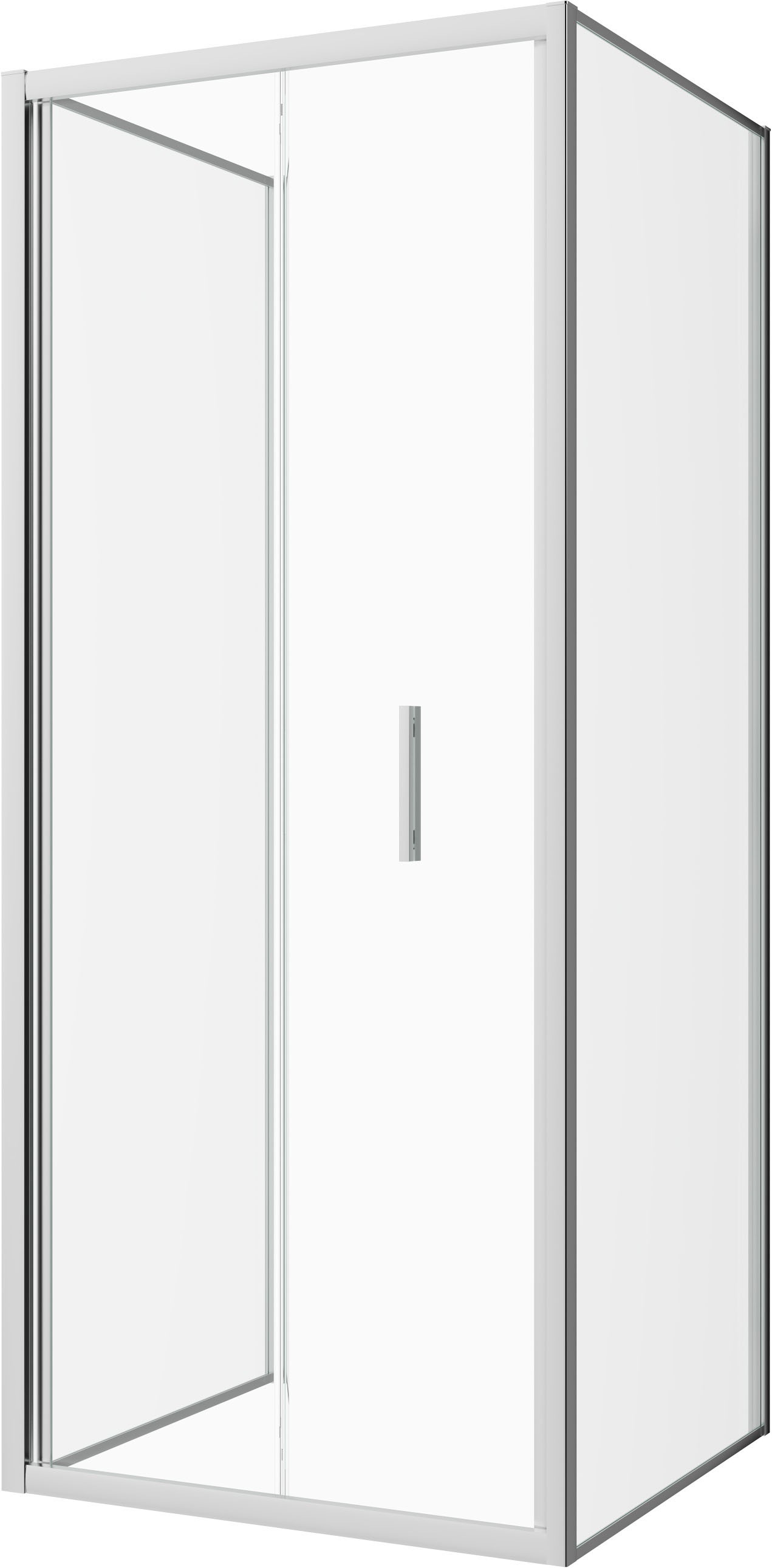 Sanotechnik Dusch-Falttür »Sanotechnik SlimLine Falttür chrom« Easy Clean Beschichtung