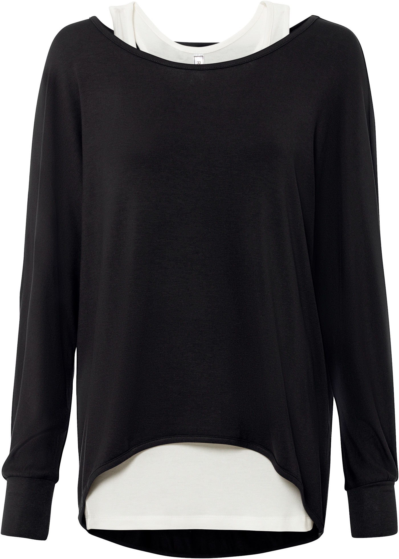 bonprix T-Shirt Set,  2-teiliges Set aus Longshirt und Top, in A-Linie, modisch