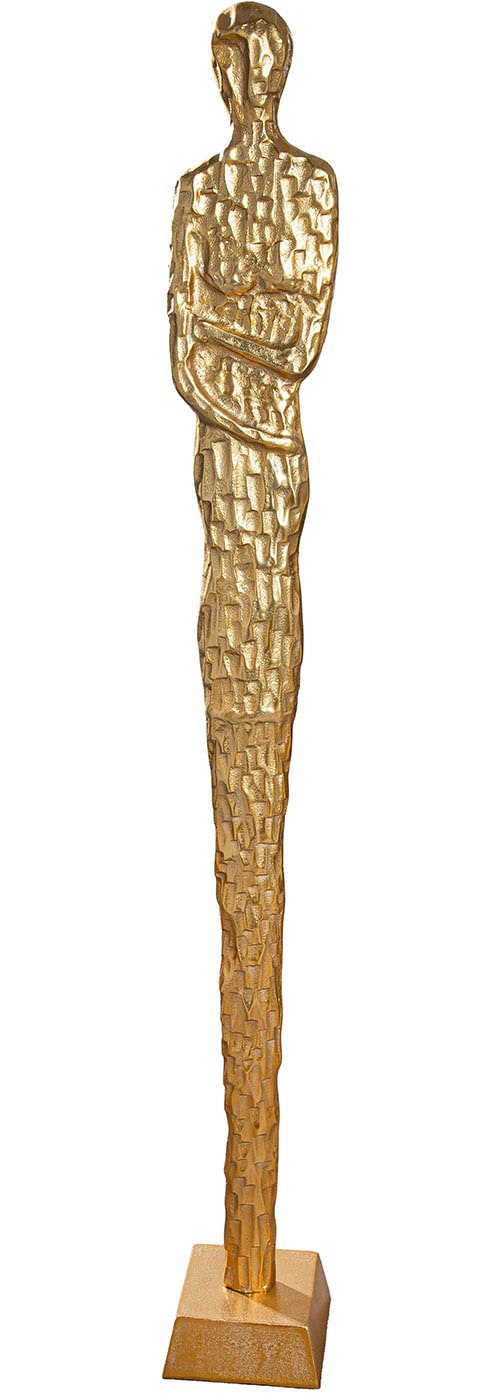GILDE Dekofigur "Skulptur Frau Salvina goldfarben H. 138 cm" günstig online kaufen