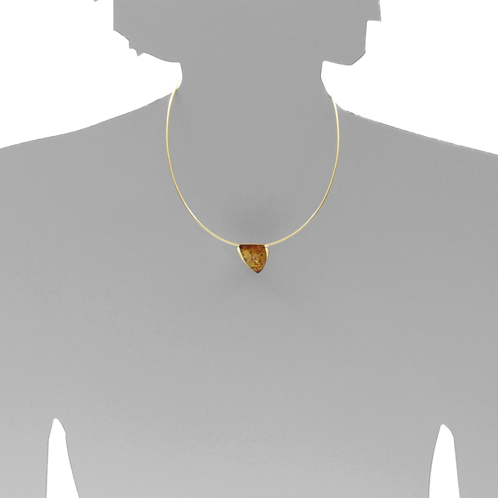 OSTSEE-SCHMUCK Kettenanhänger »- Gleiter-Lara - Silber 925/000, vergoldet - Bernstein« ()