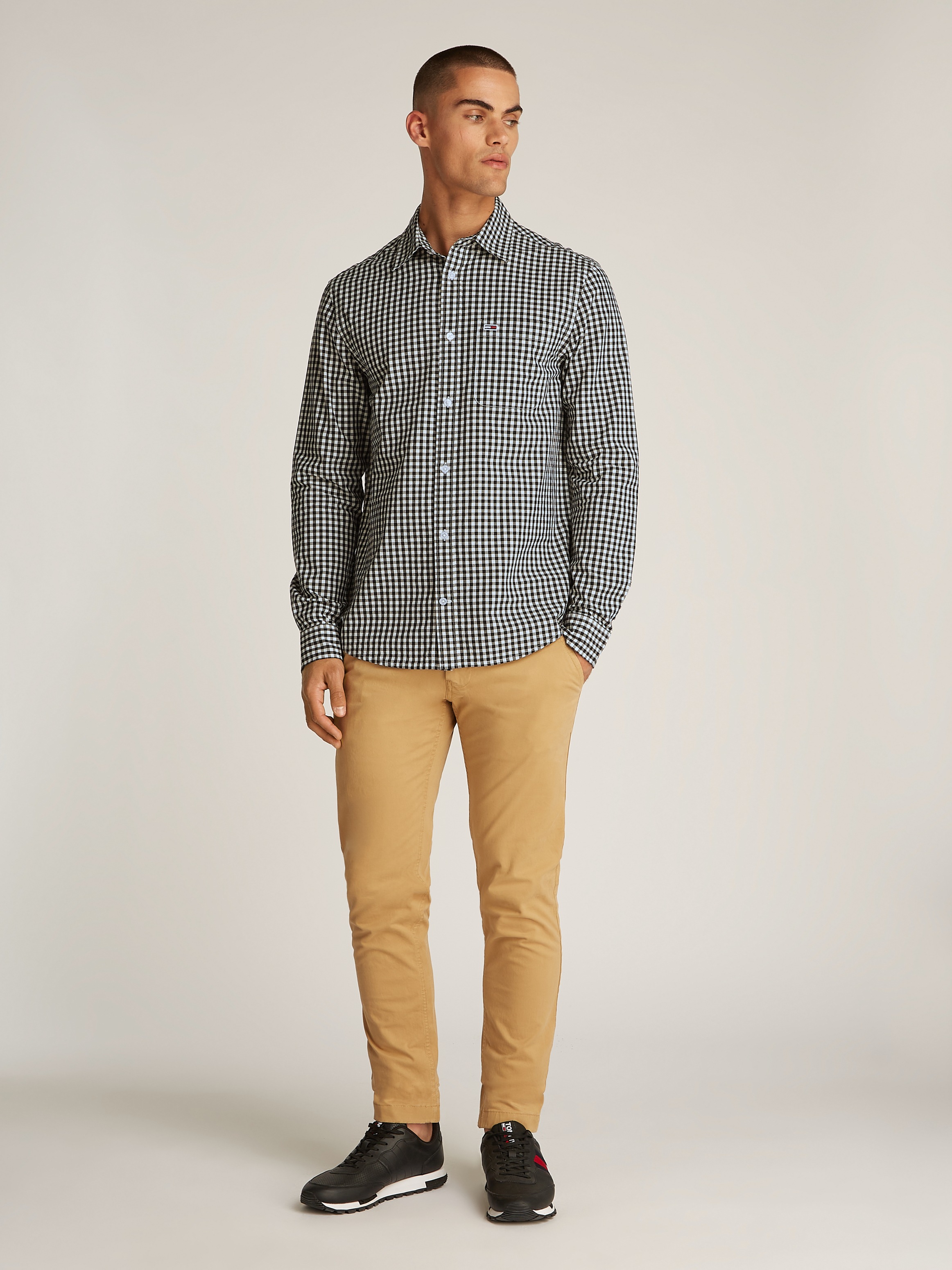 Tommy Jeans Karohemd »TJM POPLIN CHECK SHIRT«, mit Karomuster