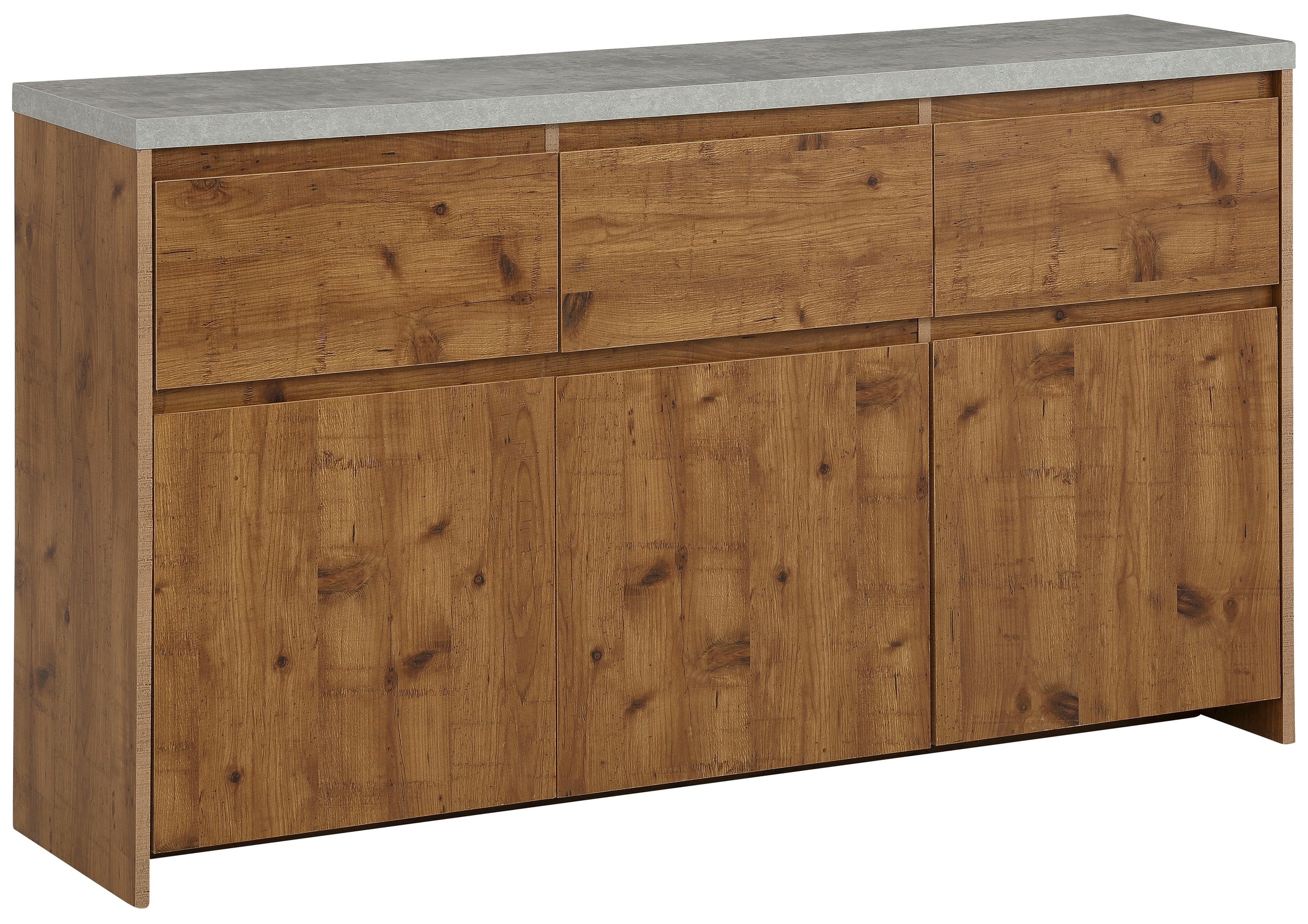 OTTO home Highboard "Maribo" Kommode im modernen Landhaus-Stil, mit Betontopplatte, Breite 140 cm