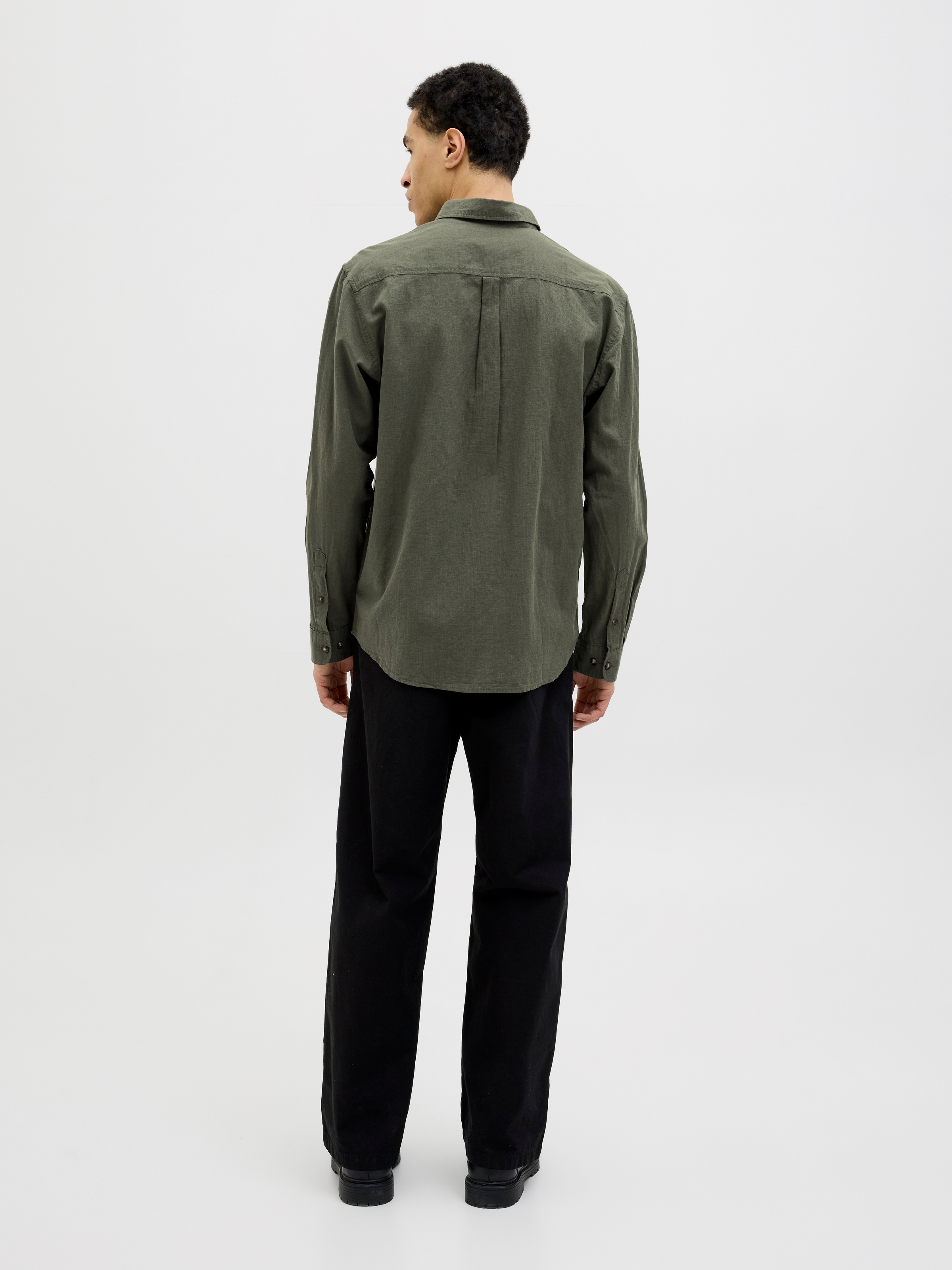 Jack & Jones Langarmhemd »JJESUMMER SHIRT LS SN«, mit Hemdkragen