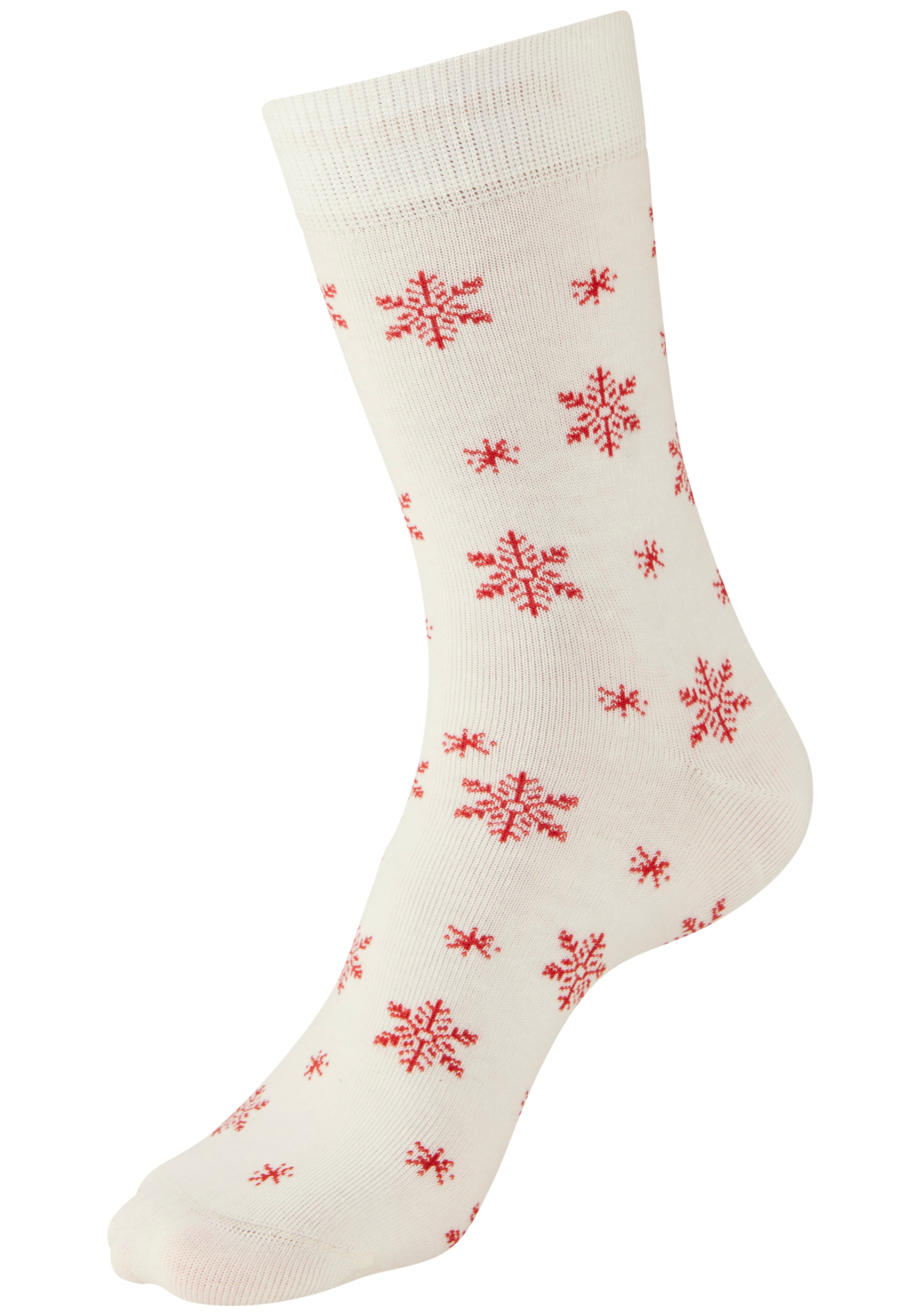 LASCANA Socken Packung, 3 Paar tlg. mit weihnachtlichem Dackelmotiv