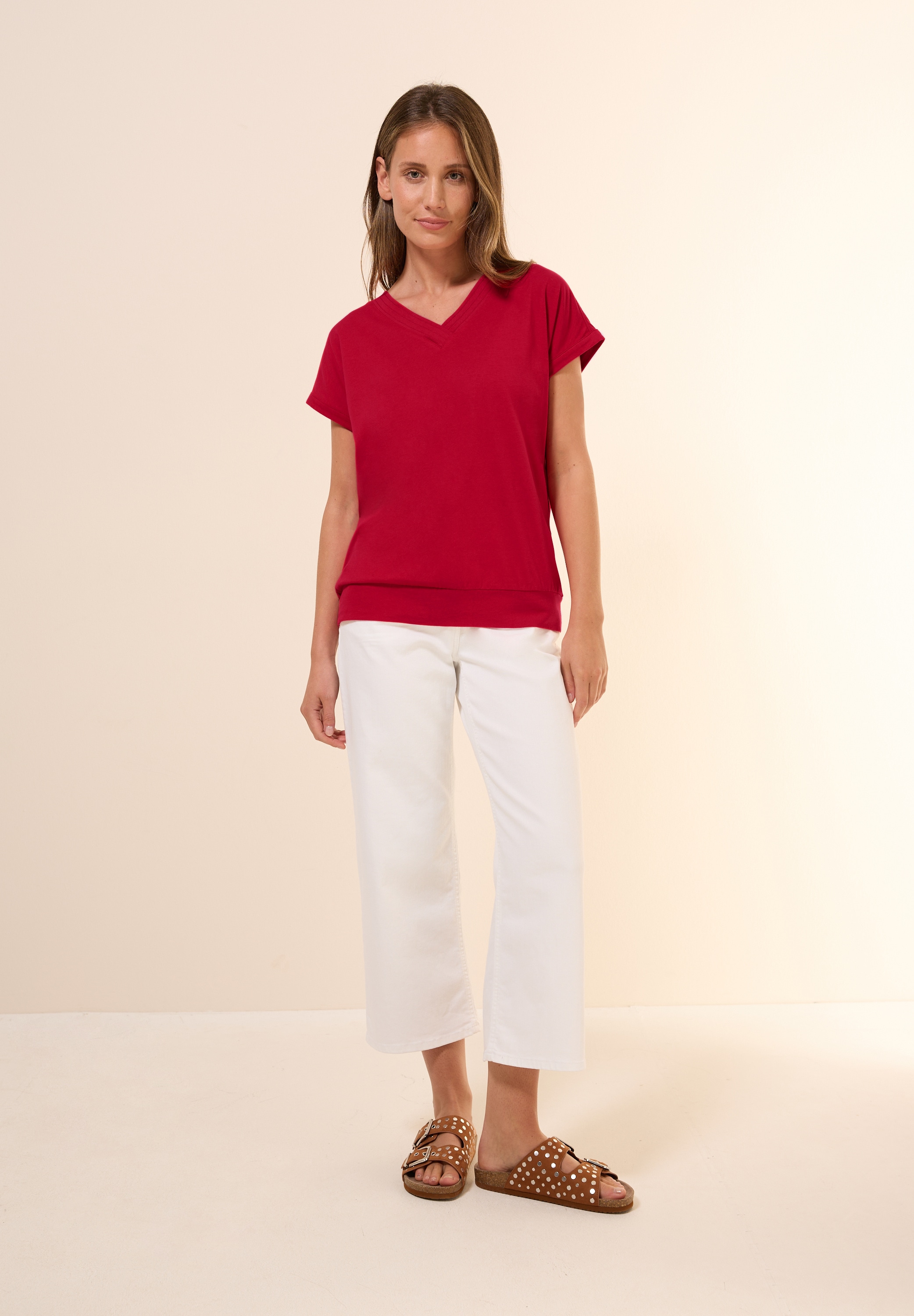 Cecil T-Shirt, im soften Baumwoll-Mix