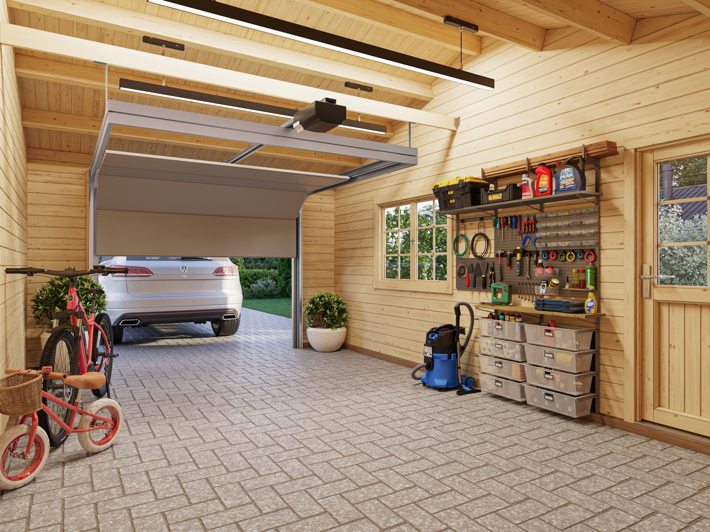 Palmako Garage »Roger, mit Sektionaltor« BxTxH: 703x619x316 cm