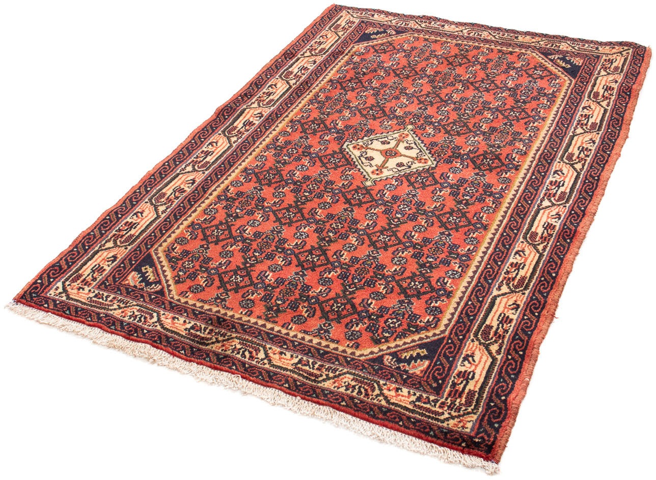 morgenland Orientteppich "Perser - Nomadic - 150 x 98 cm - hellrot", rechteckig, 10 mm Höhe, Wohnzimmer, Handgeknüpft, E