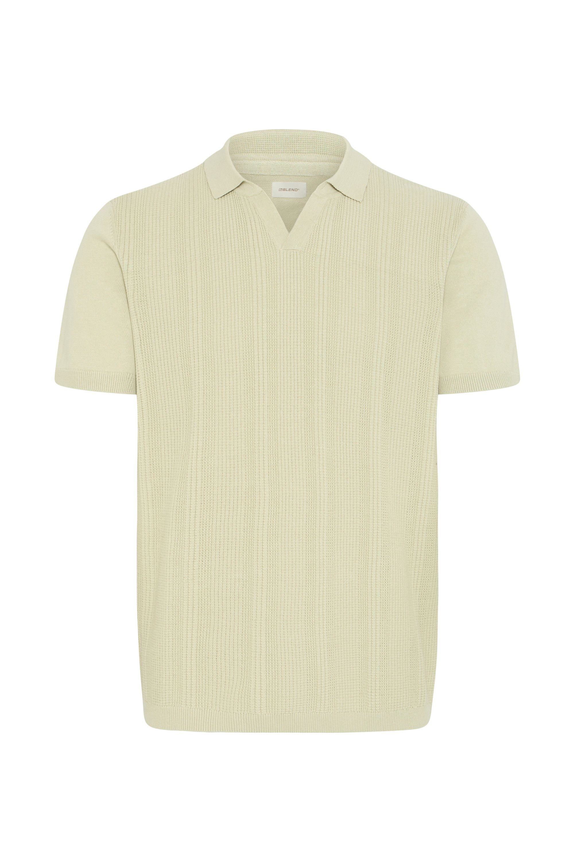 Blend Poloshirt »BHBaron« Stilvolles T-Shirt mit Kragen und strukturiertem Rippmuster