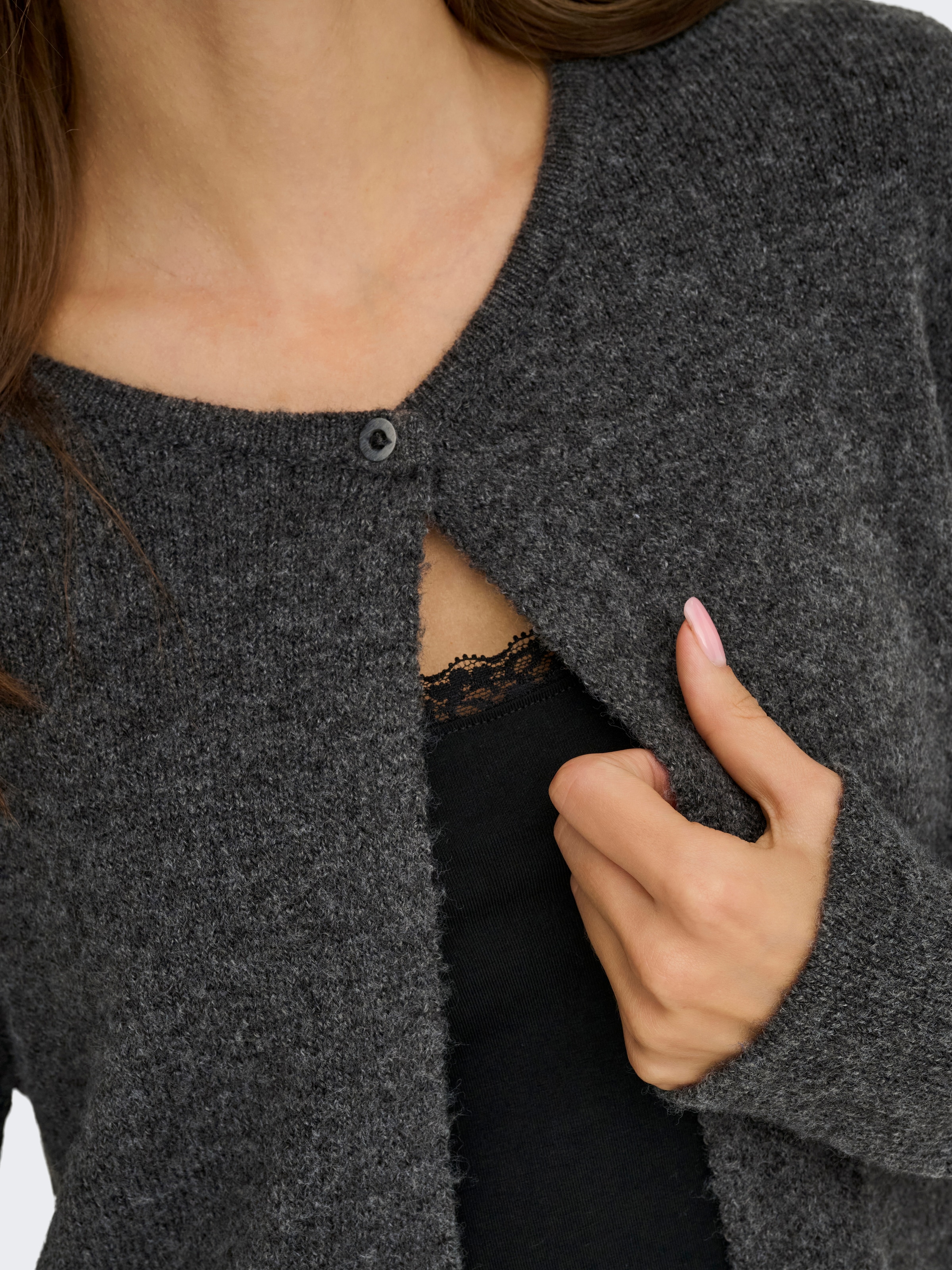 JDY Strickjacke »JDYRUE LIFE L/S ONEBUTTON CARDI KNT NOOS«