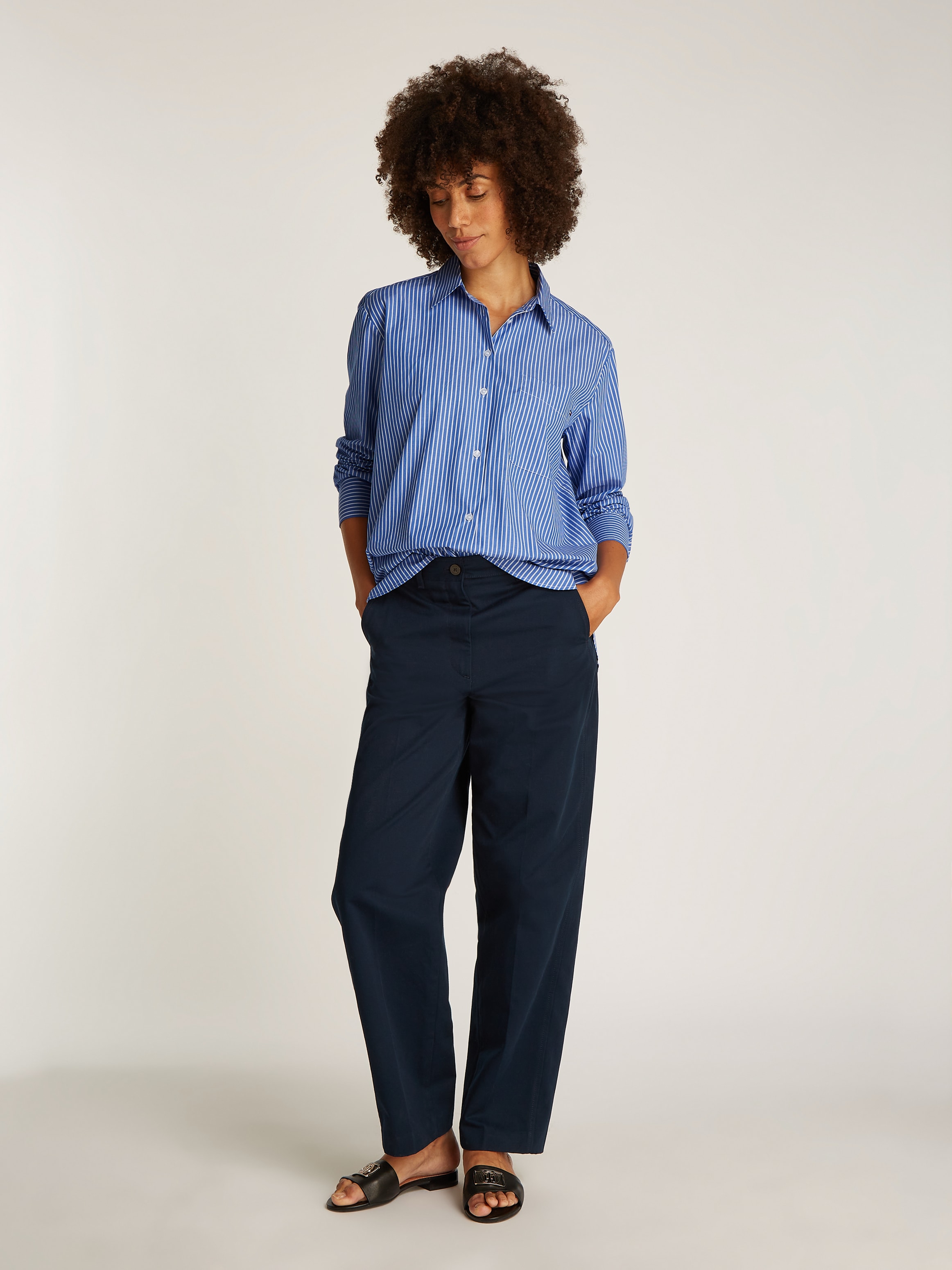 Tommy Hilfiger Hemdbluse »ESS POPLIN EASY FIT SHIRT«
