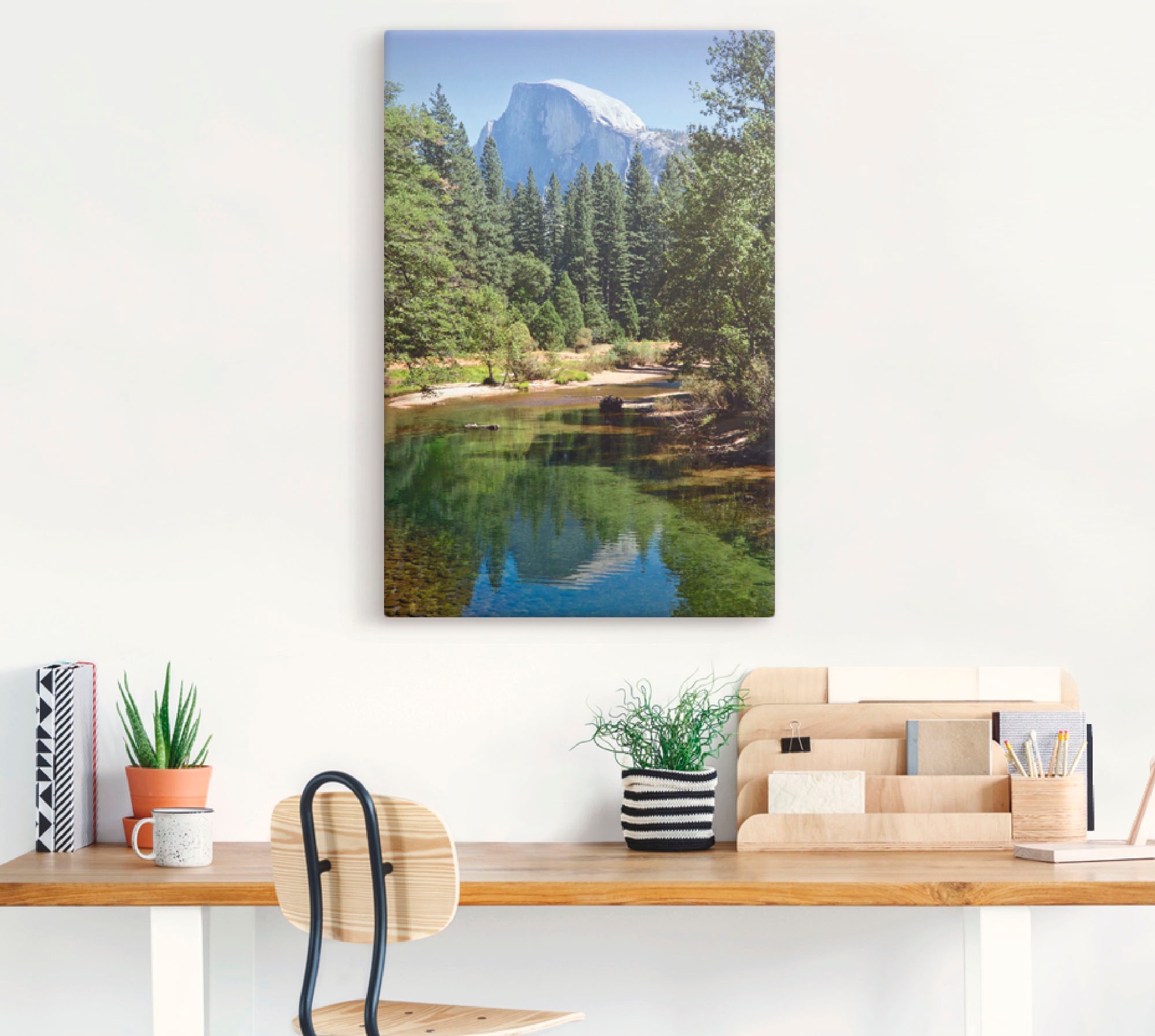 Artland Leinwandbild "Yosemite Valley Half Dome River of Mercy" Gewässer 1 günstig online kaufen