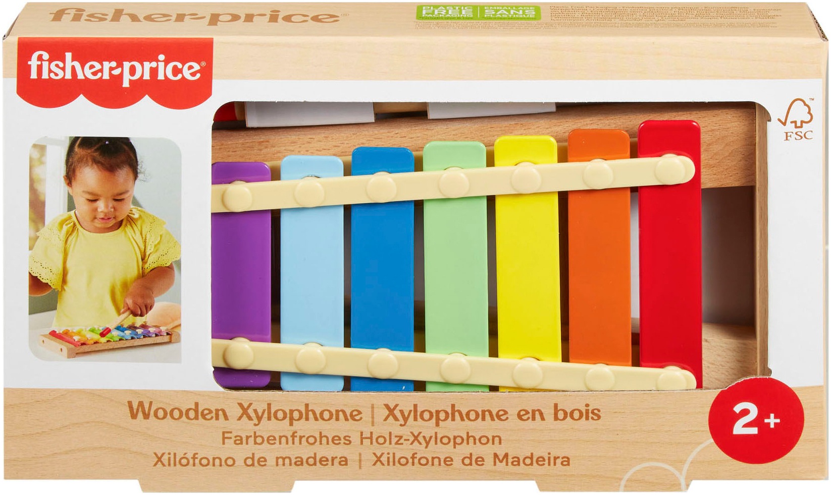 Fisher-Price® Spielzeug-Musikinstrument »Holz-Xylophon«