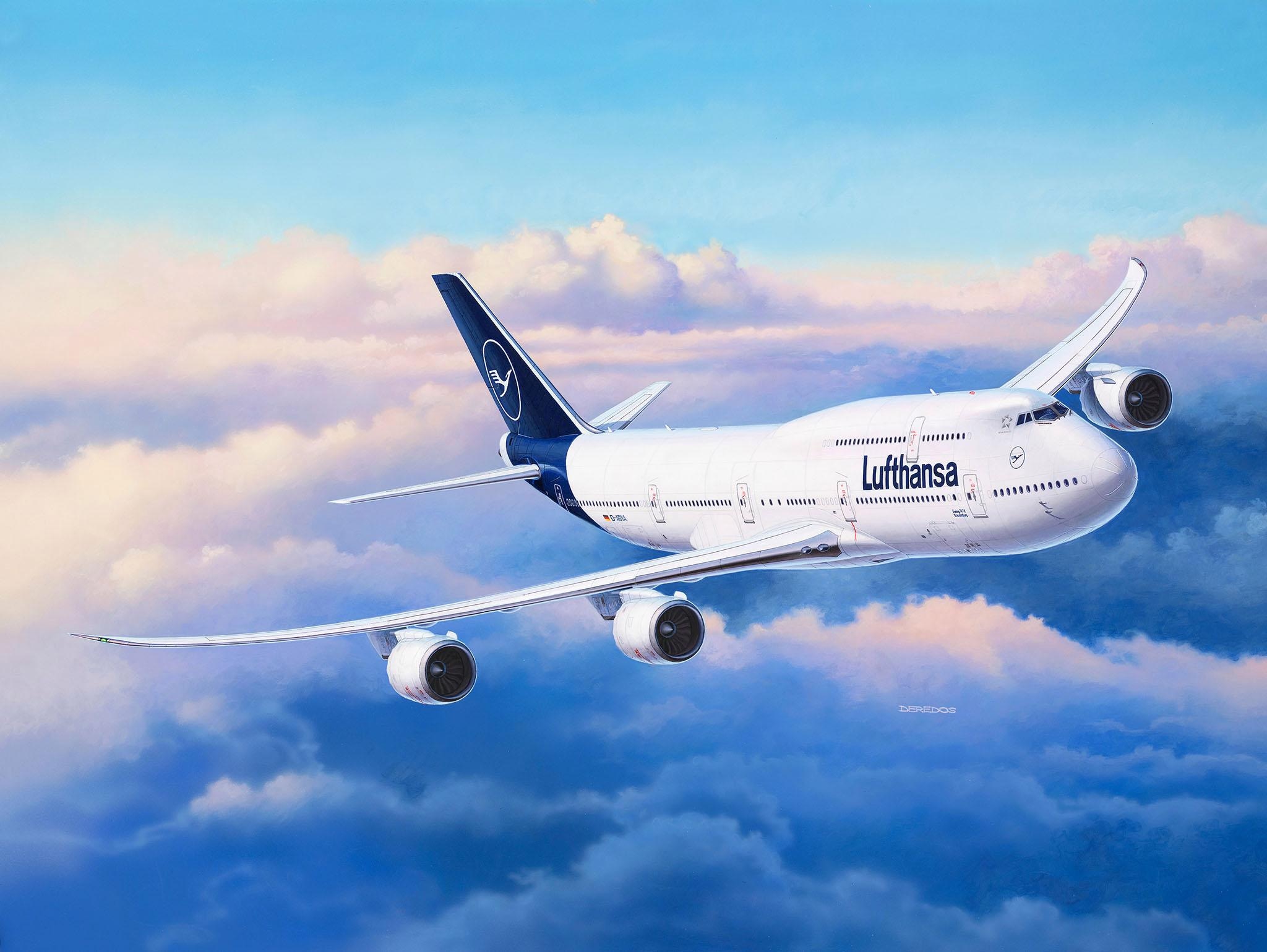 Revell® Modellbausatz »Boeing 747-8, Lufthansa New Livery«, 1:144, Made in Europe