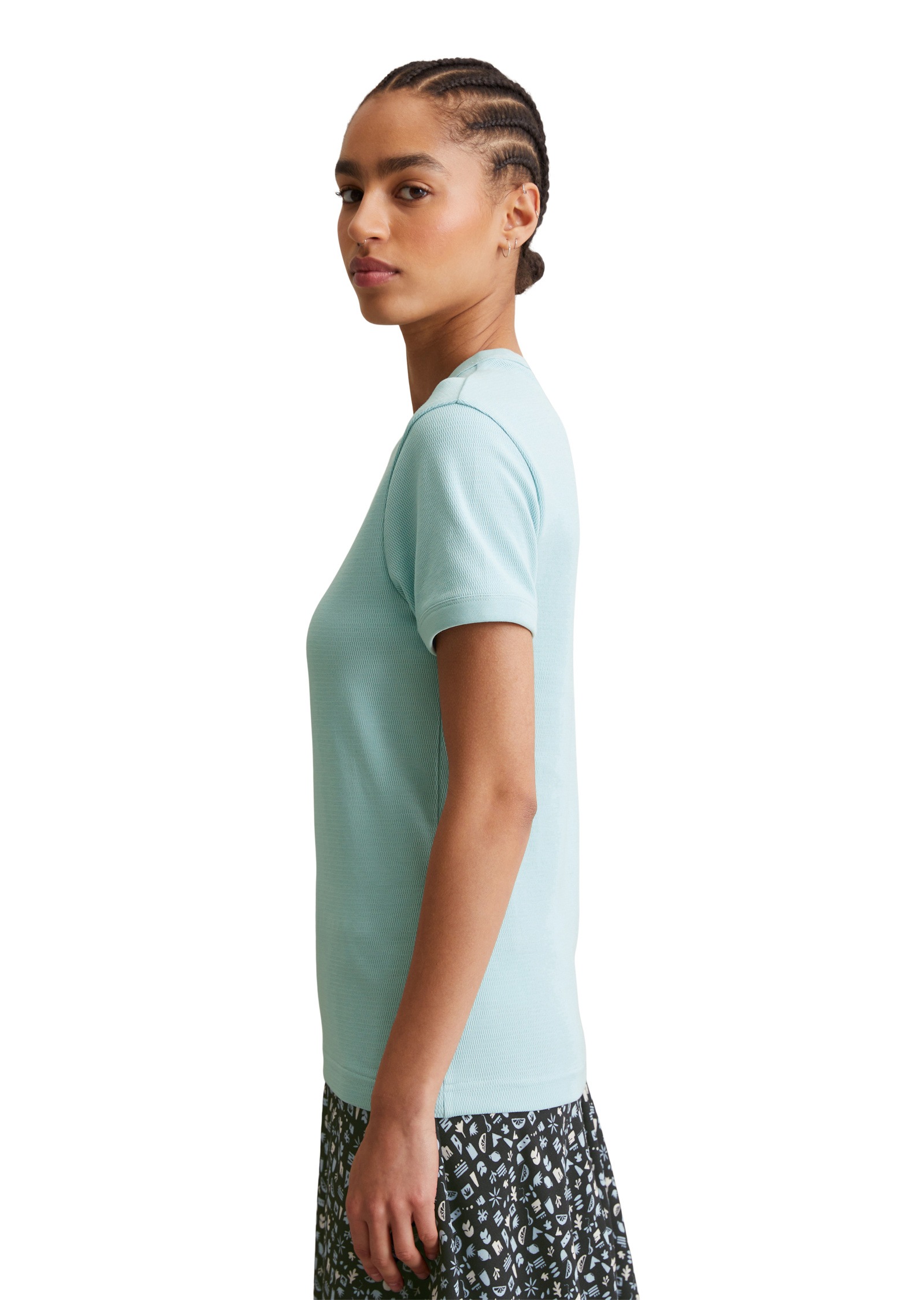 Marc O'Polo DENIM T-Shirt »aus Eyelet-Single-Jersey«