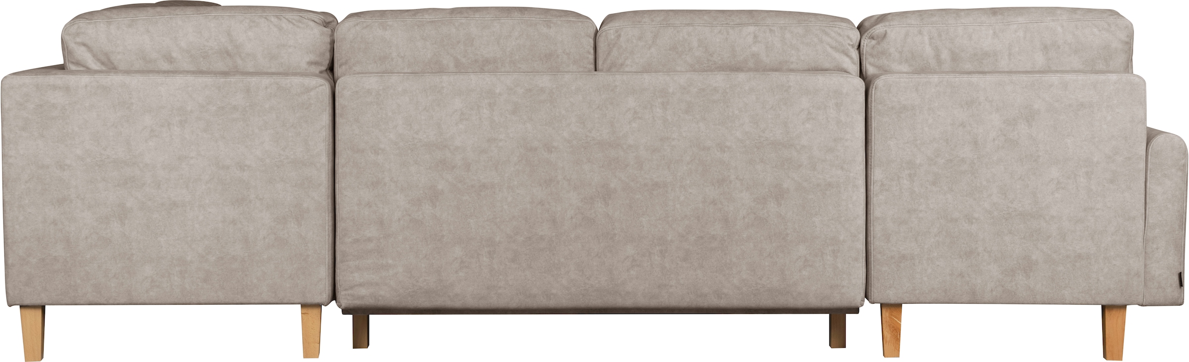 Home affaire Wohnlandschaft »TRIPLO U-Form wahlweise mit Schlaffunktion, B/T/H: 310/192/90 cm«, Schlafsofa, auch mit Bettkasten, Steppung im Rückenkissen