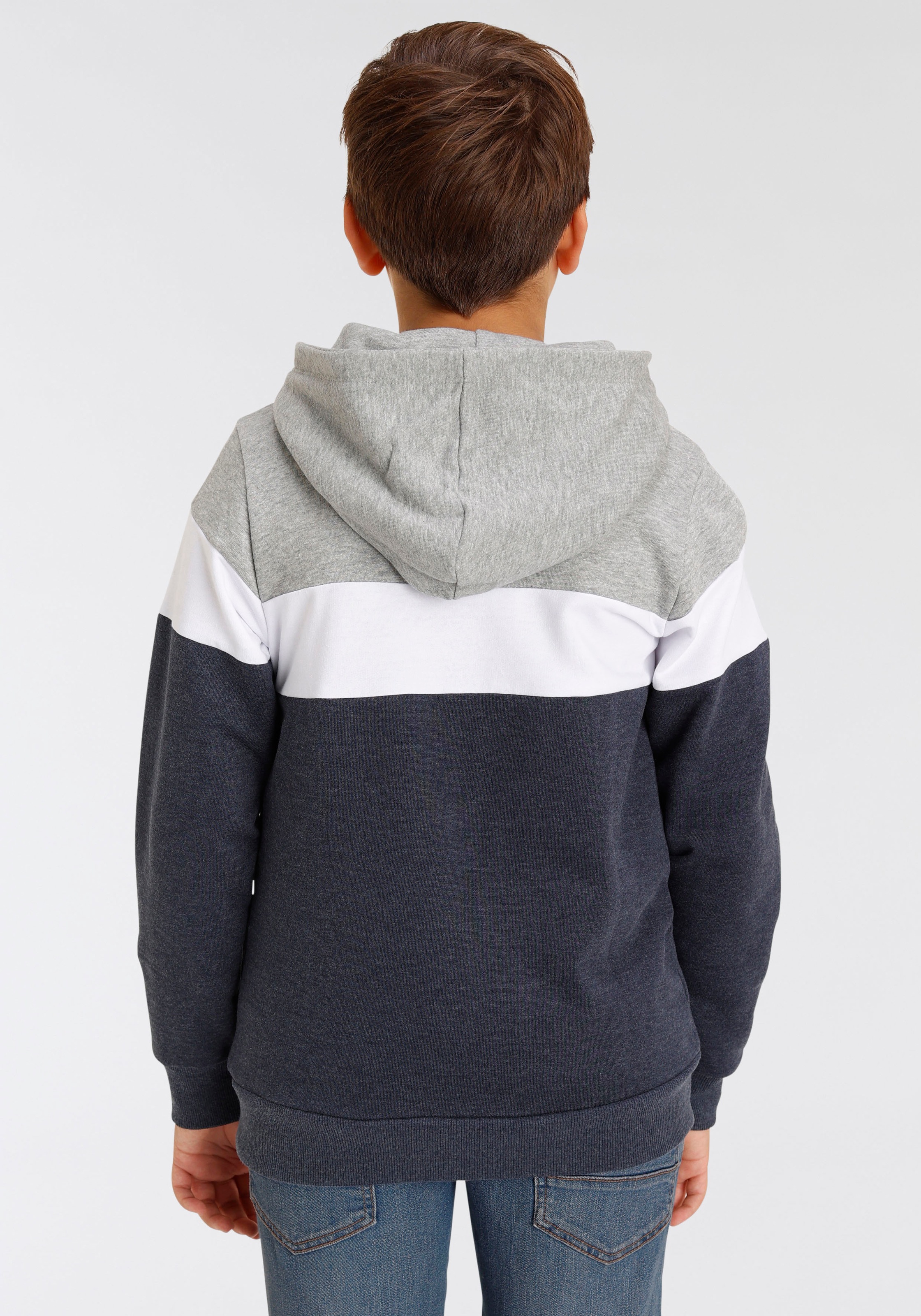 Bench. Kapuzensweatshirt »Colorblocking-Look«, mit farbigen Einsätzen  kaufen | BAUR