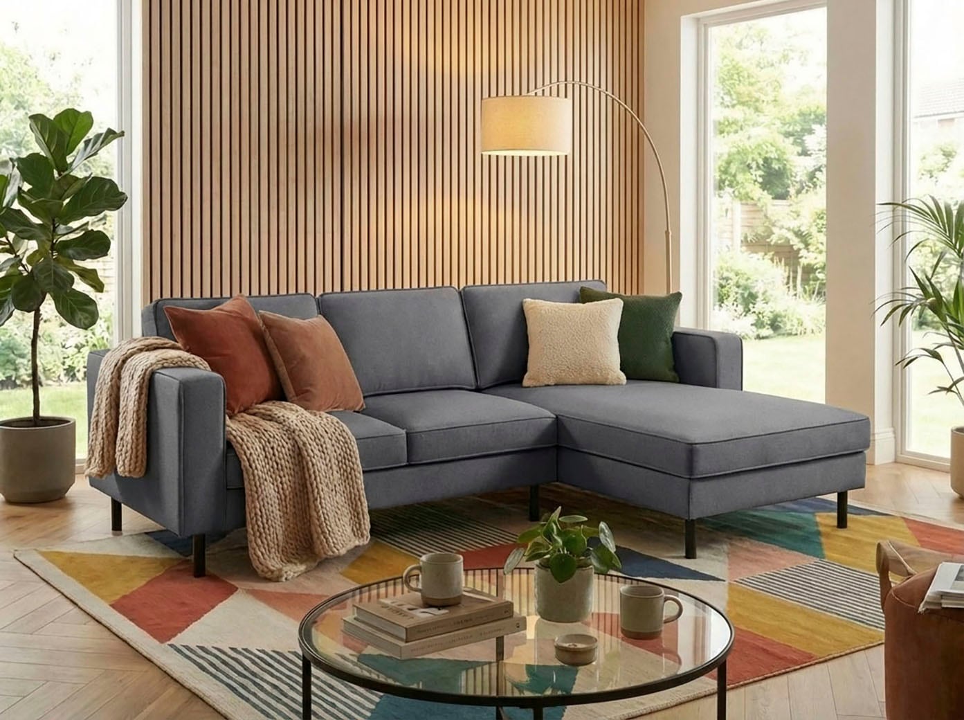 TRENDMANUFAKTUR Ecksofa "Watkins Couch wahlweise mit Schlaffunktion und Bettkasten,auch in Cord" Recamiere beidseitig montierbar, OTTOs Choice, Breite 232 cm
